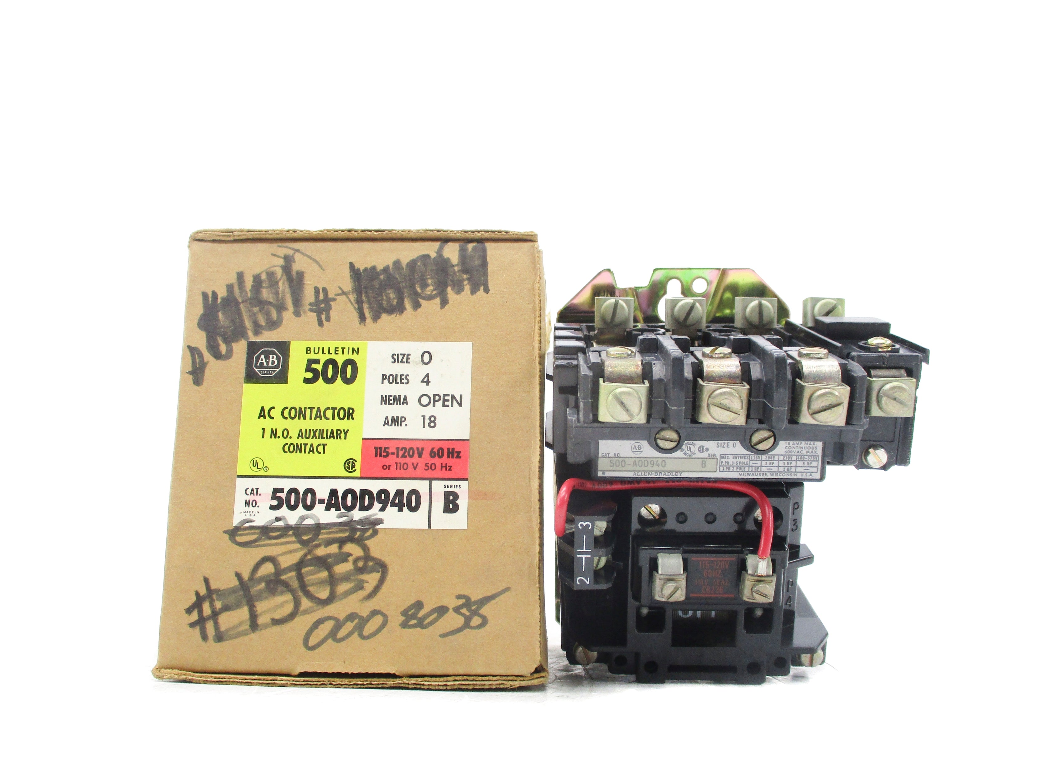 INDUSTRIAL SPARE PART 500-AOD940 SER. B 110/115-120V 18A (BR/YL) NSMP