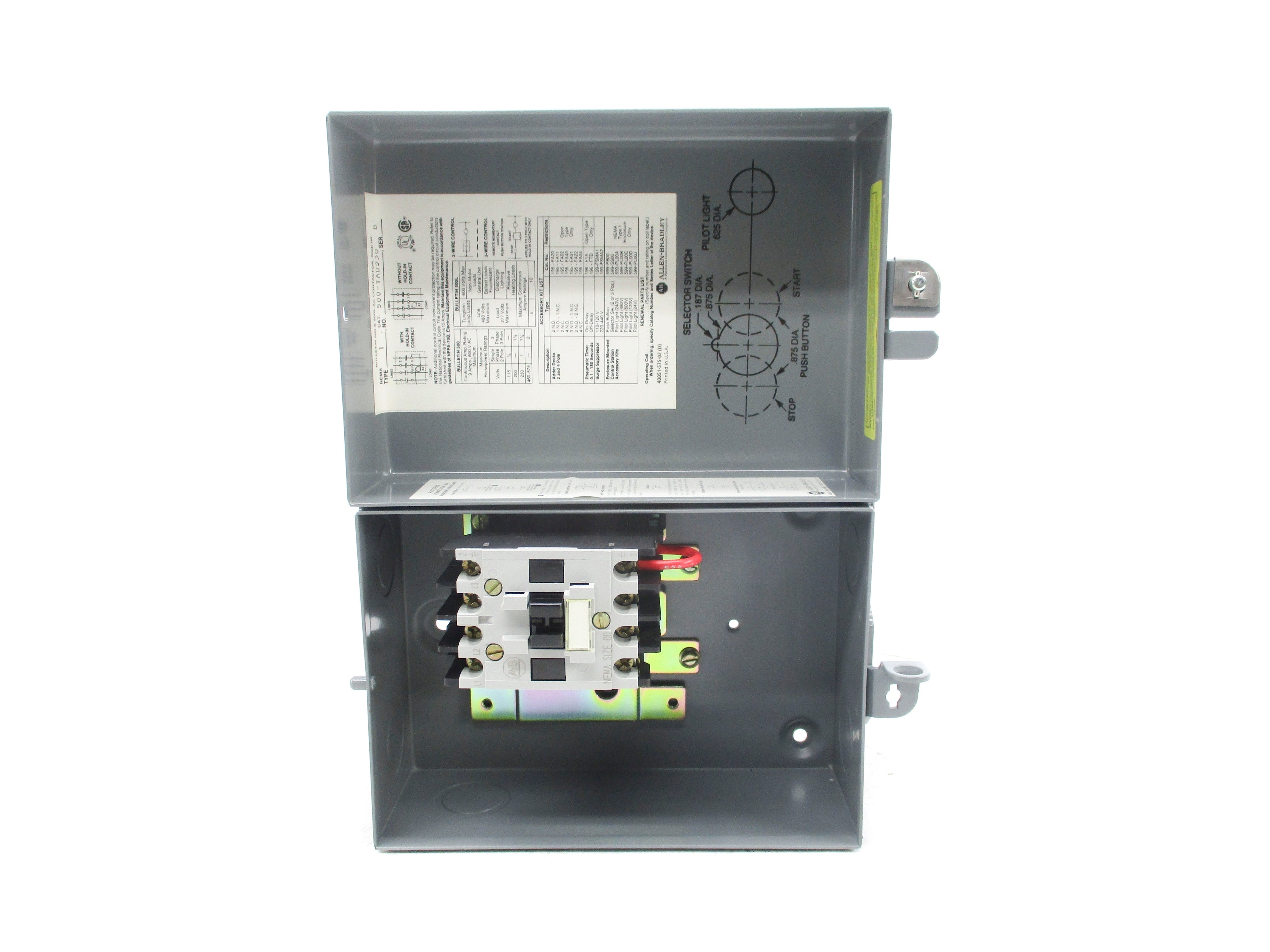 INDUSTRIAL SPARE PART 500-TAD930 SER. B 120V (BR/WH) NSMP