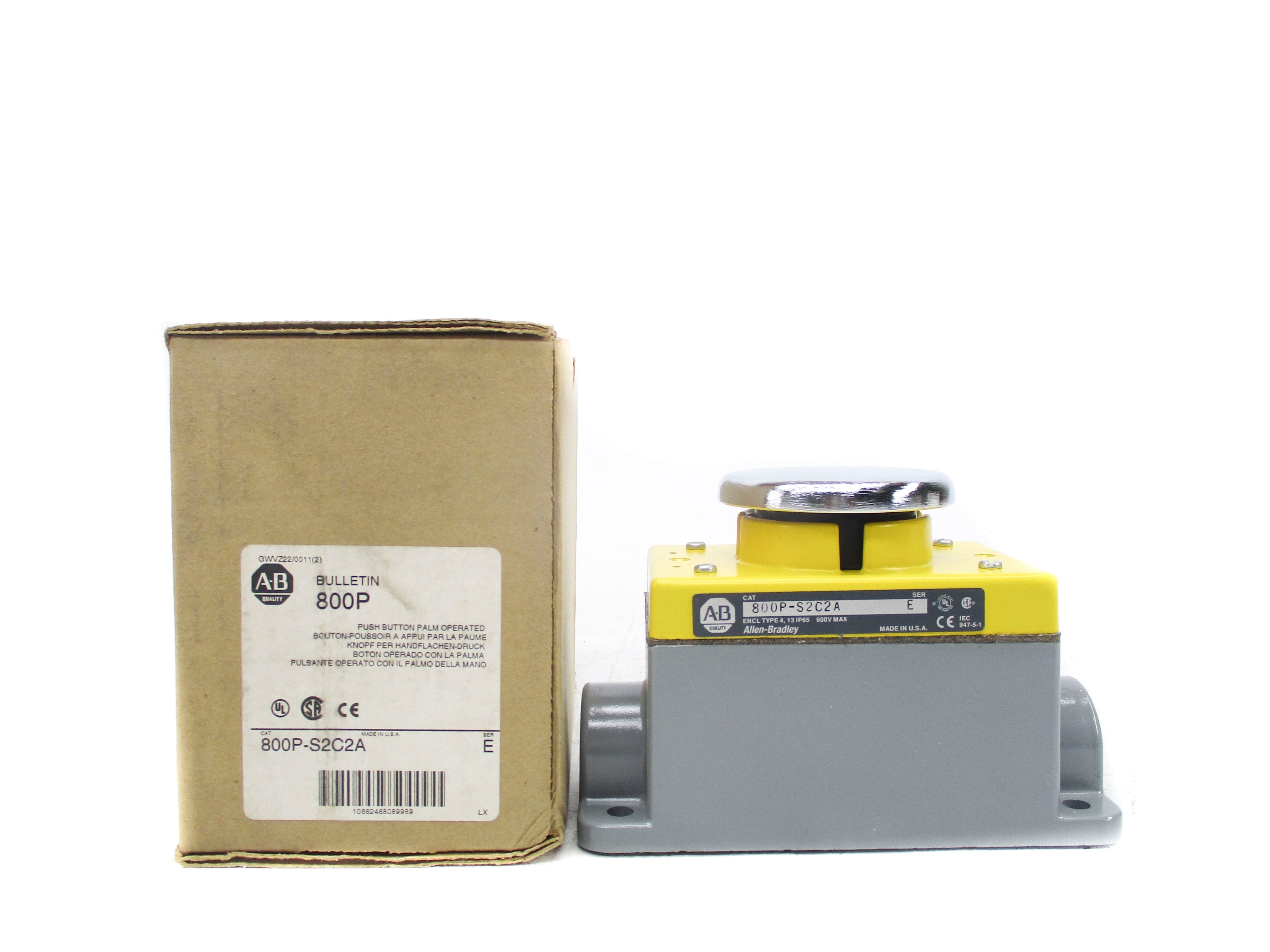 ALLEN BRADLEY 800P-S2C2A SER. E (BR/WH) NSMP