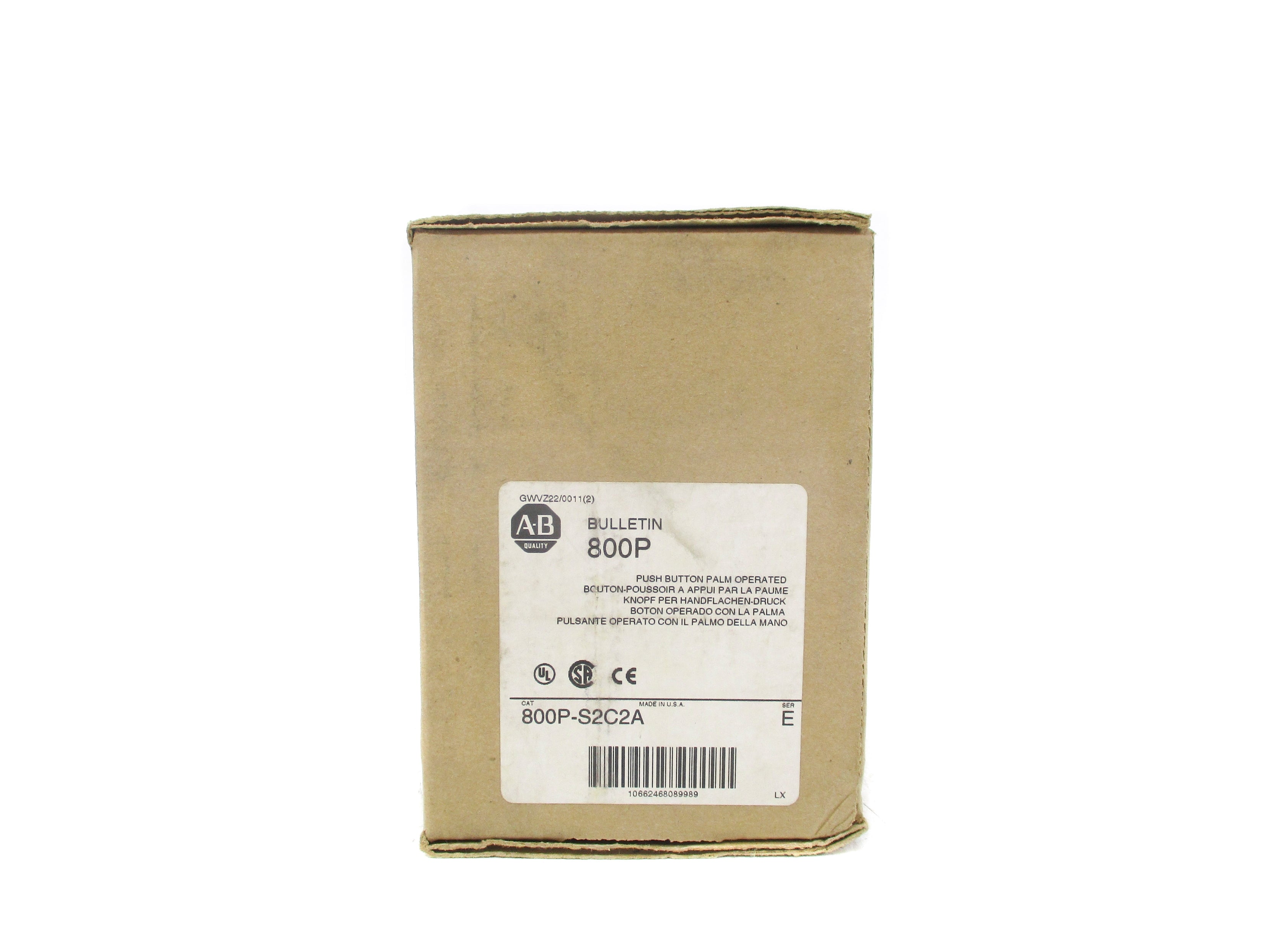 ALLEN BRADLEY 800P-S2C2A SER. E (BR/WH) NSMP