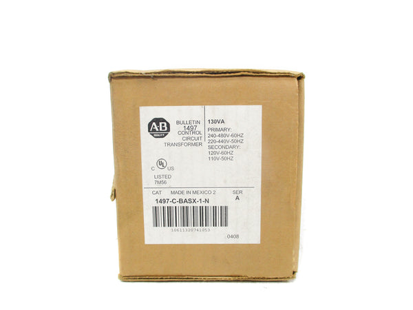 ALLEN BRADLEY 1497-C-BASX-1-N SER. A 0.130KVA (BR/WH) NSMP
