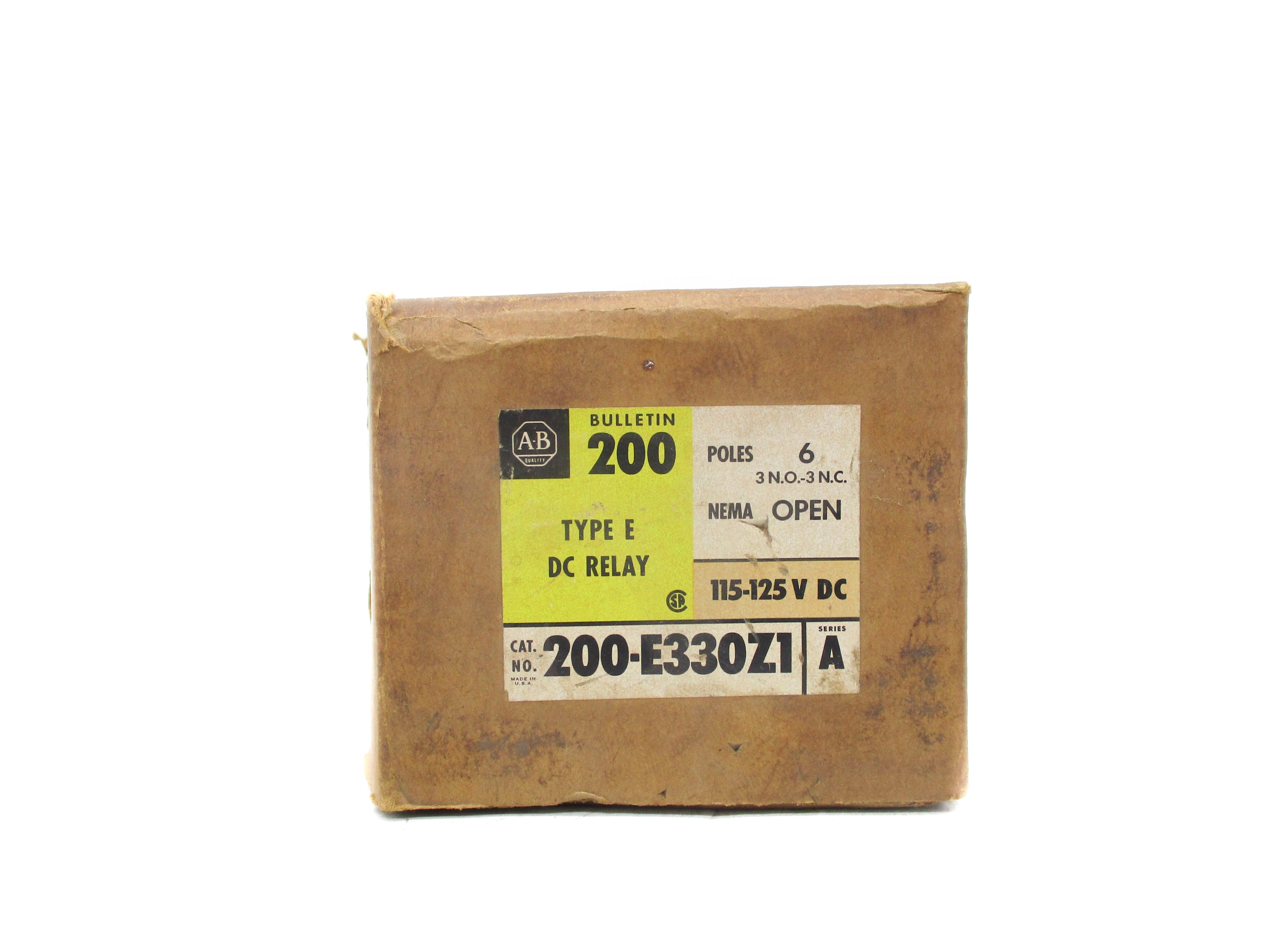 INDUSTRIAL SPARE PART 200-E330Z1 SER. A 125VDC (BR/YL) NSMP