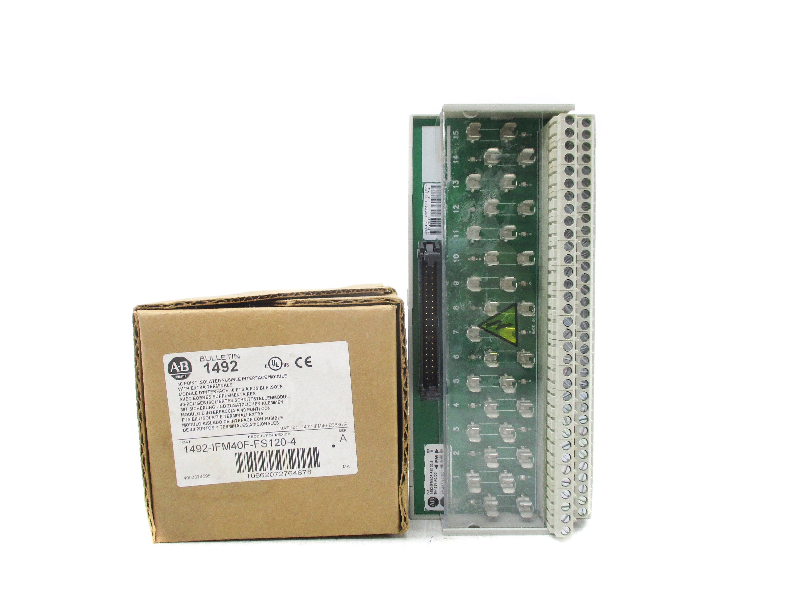ALLEN BRADLEY 1492-IFM40F-FS120-4 SER. A (BR/WH) NSMP