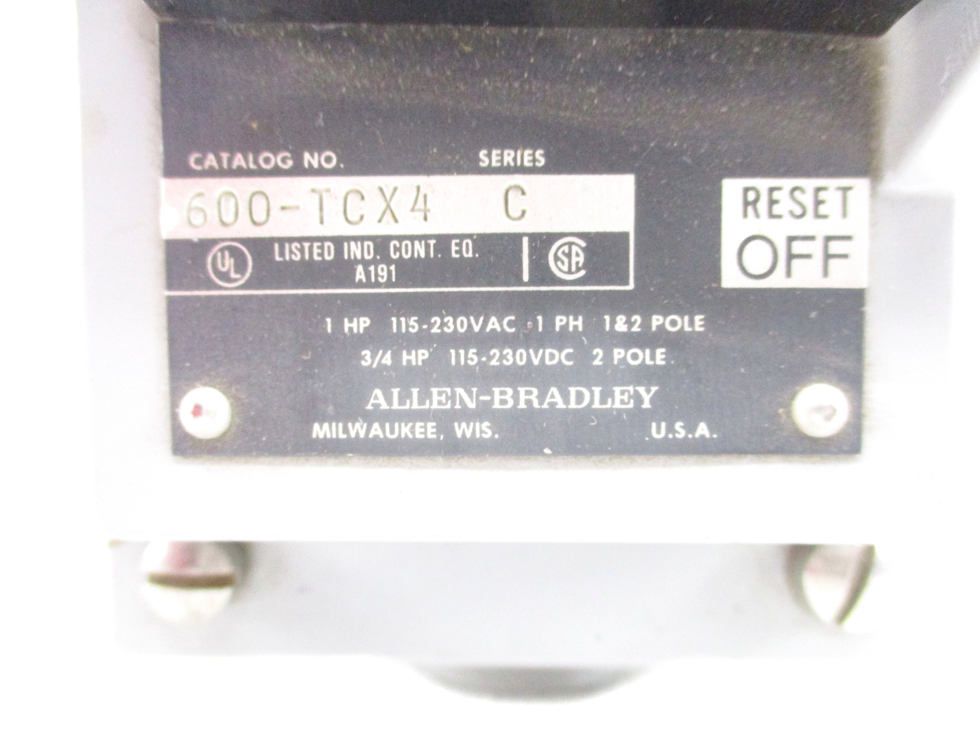 INDUSTRIAL SPARE PART 600-TCX4 SER. C NSNP