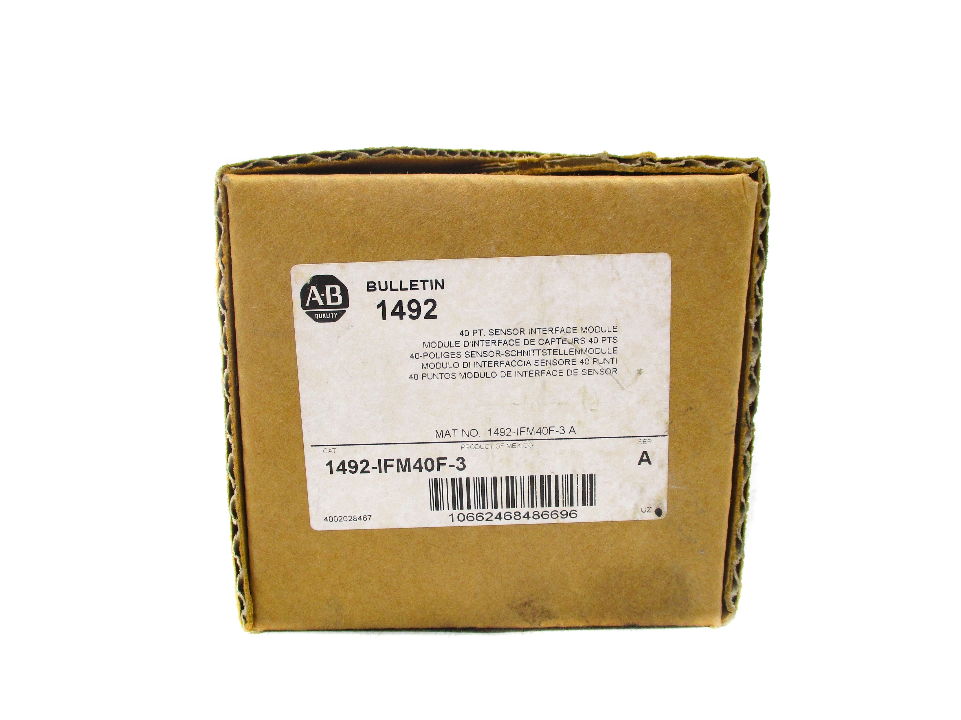 ALLEN BRADLEY 1492-IFM40F-3 SER. A (BR/WH) NSMP