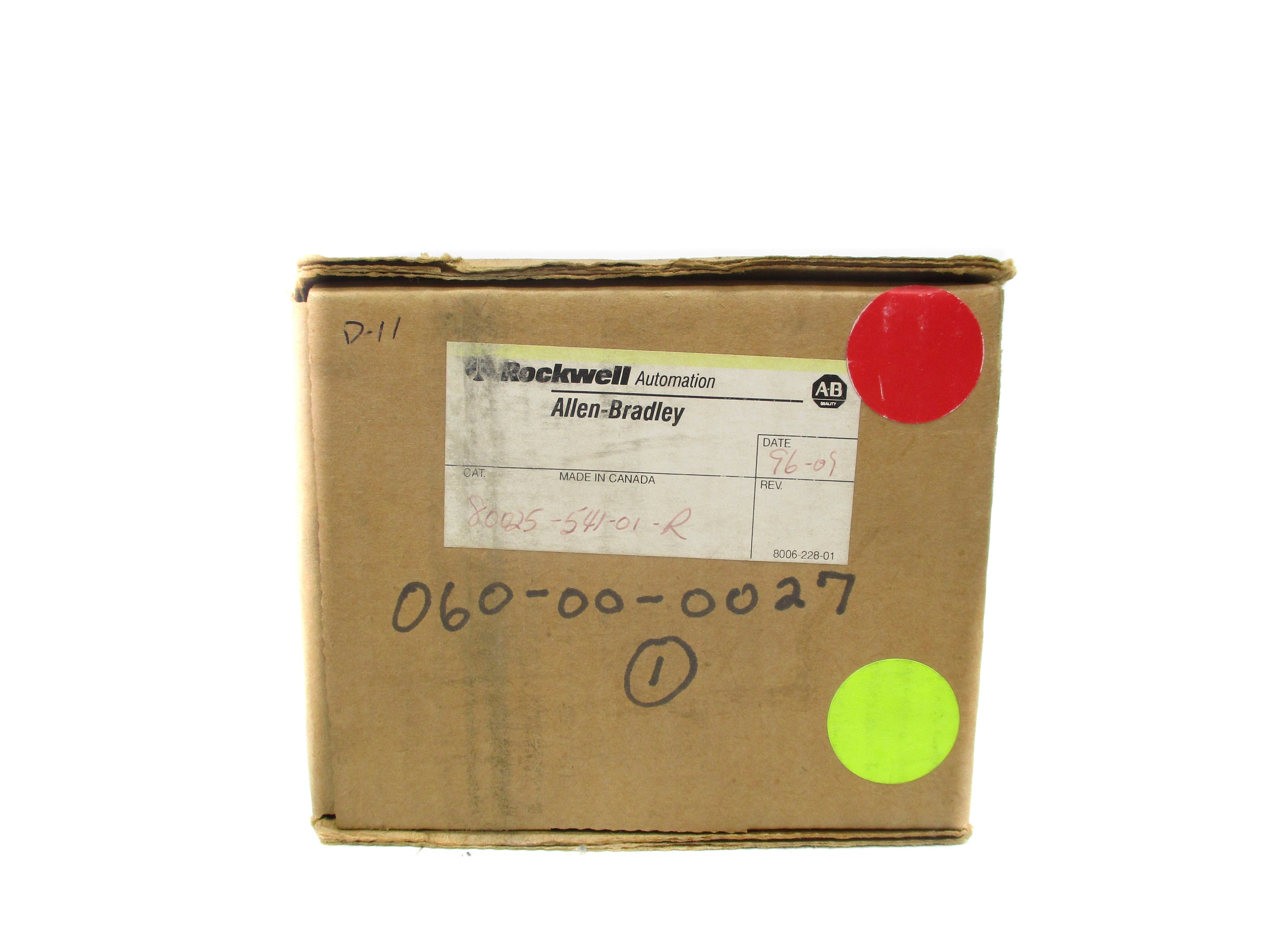 ALLEN BRADLEY 80025-541-01-R (BR/YL) NSFS