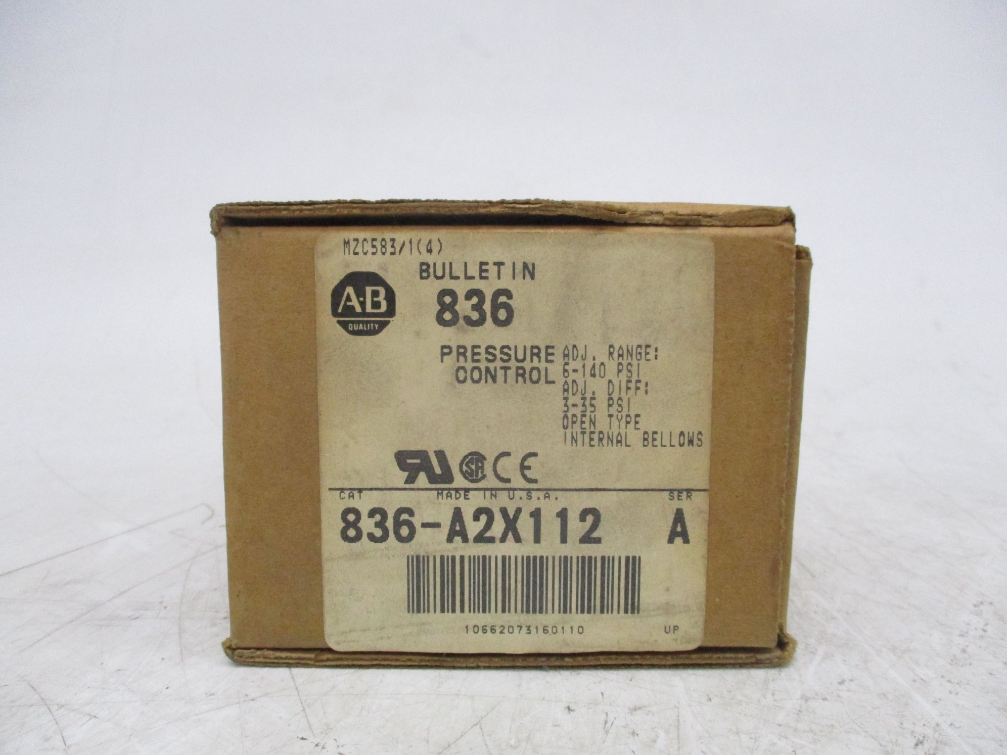 ALLEN BRADLEY 836-A2X112 SER. A (AS PICTURED) (BR/WH) NSMP