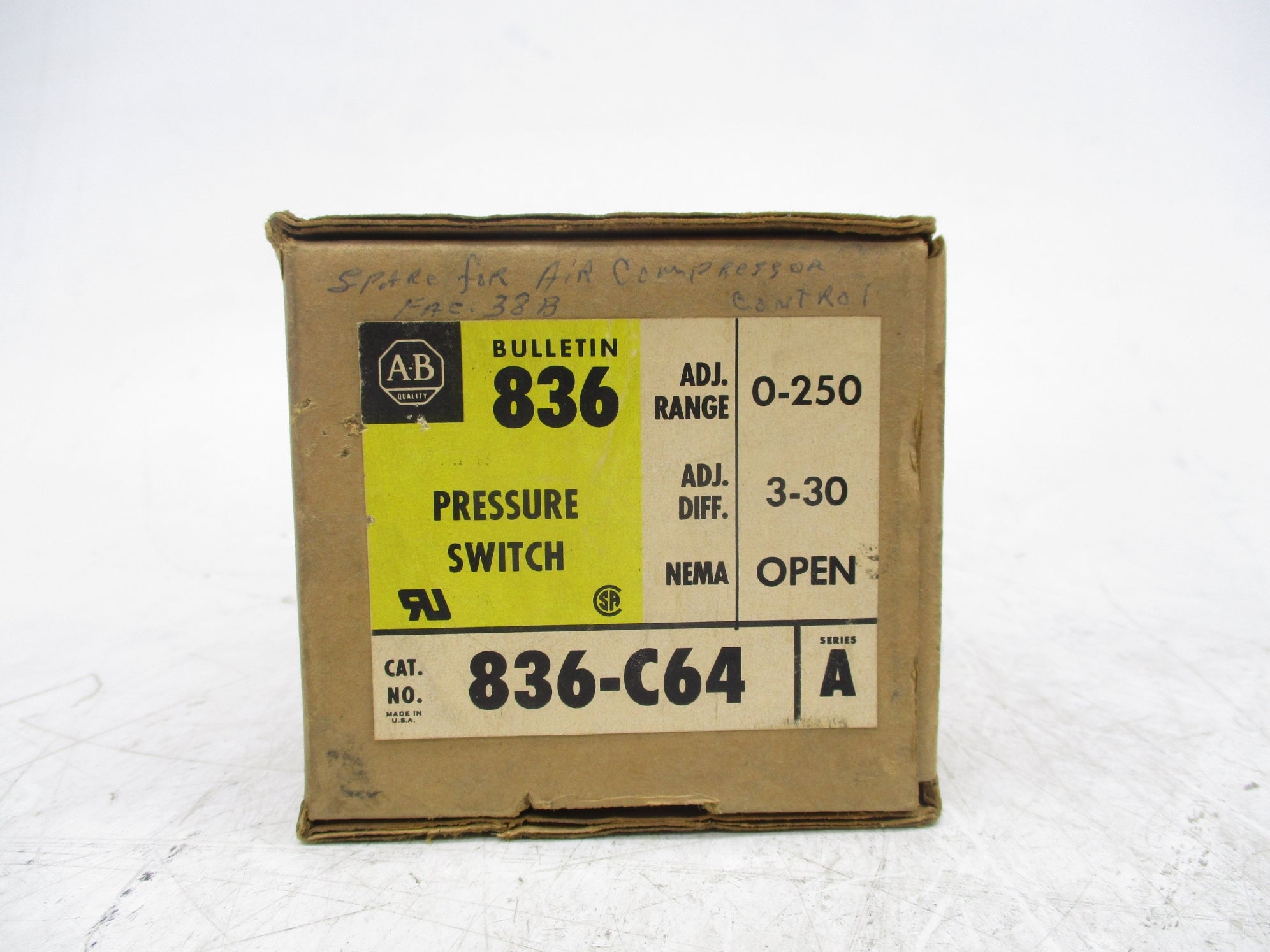 ALLEN BRADLEY 836-C64 SER. A (BR/YL) NSMP