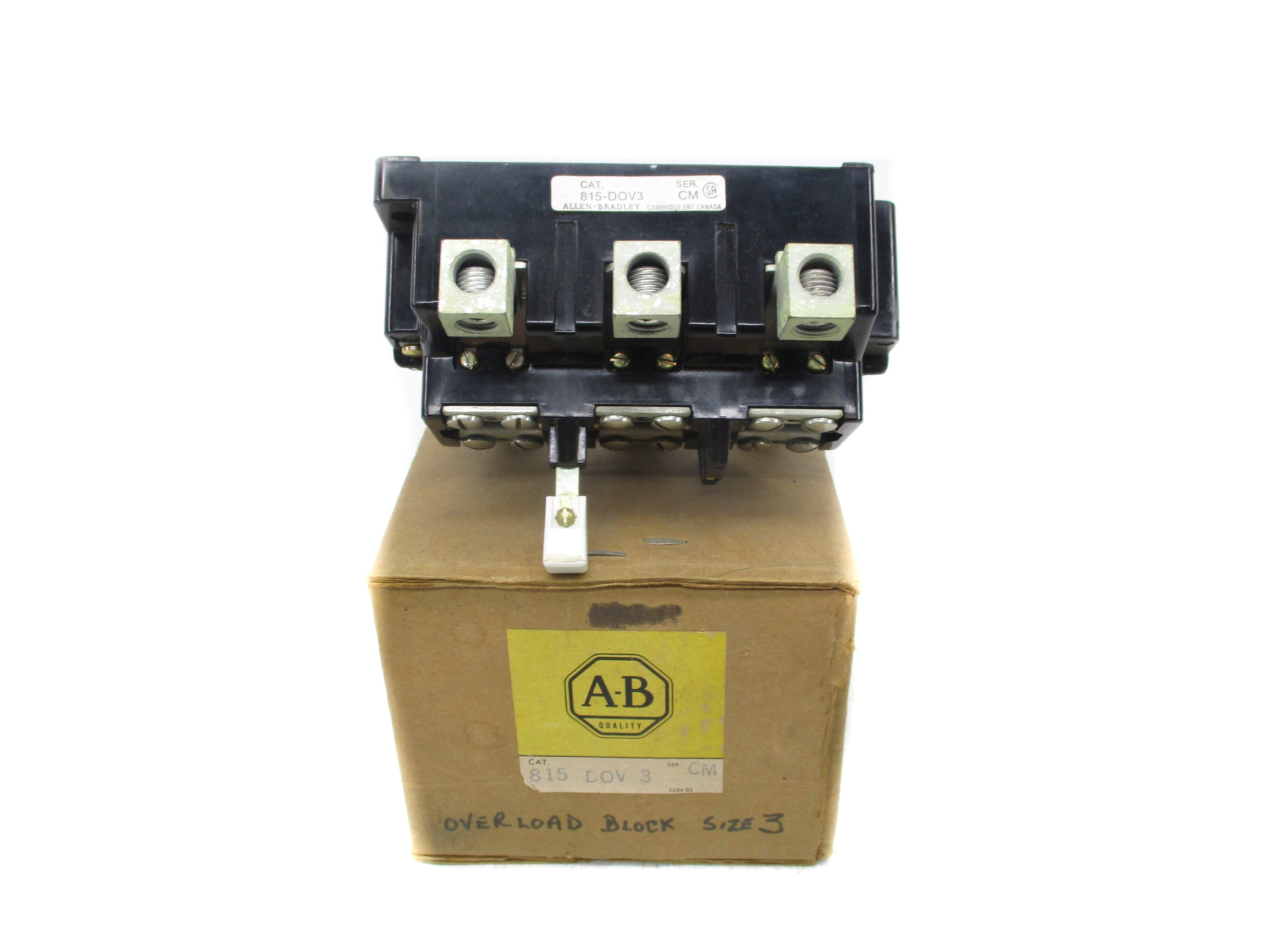 ALLEN BRADLEY 815-DOV3 SER. CM (BR/YL) NSMP