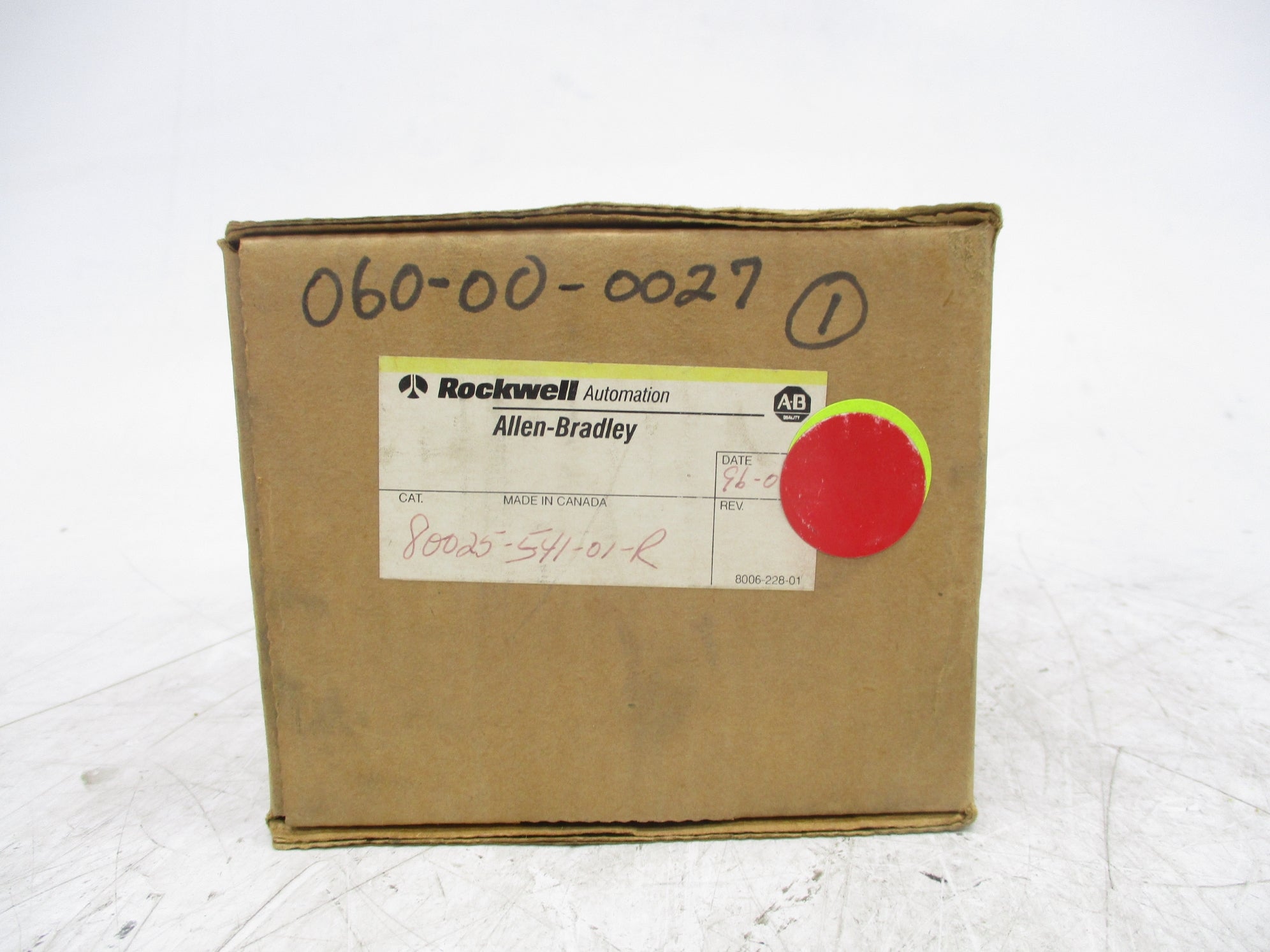 ALLEN BRADLEY 80025-541-01-R (BR/YL) NSMP
