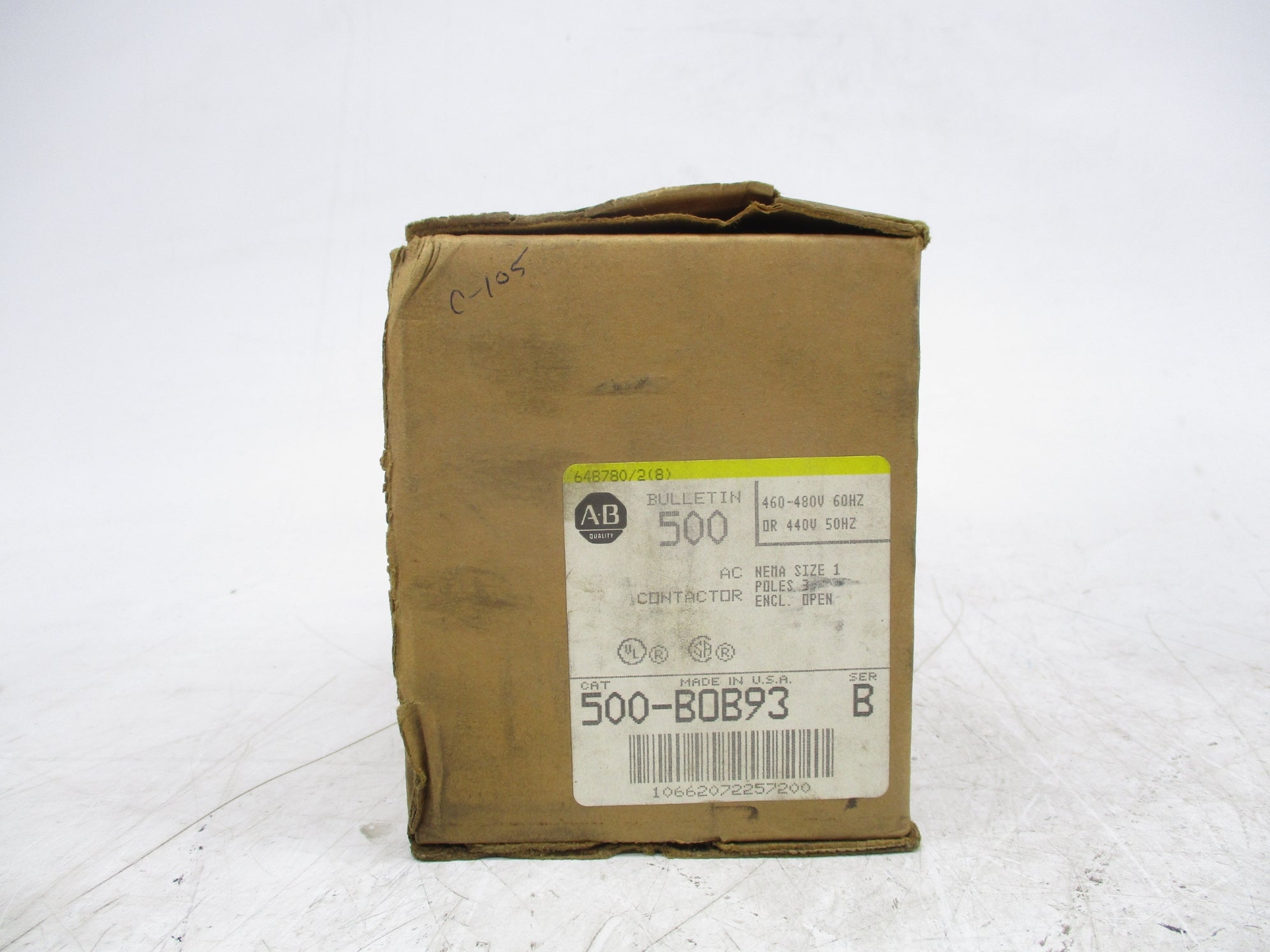 ALLEN BRADLEY 500-BOB93 SER. B 480V (BR/YL) NSMP