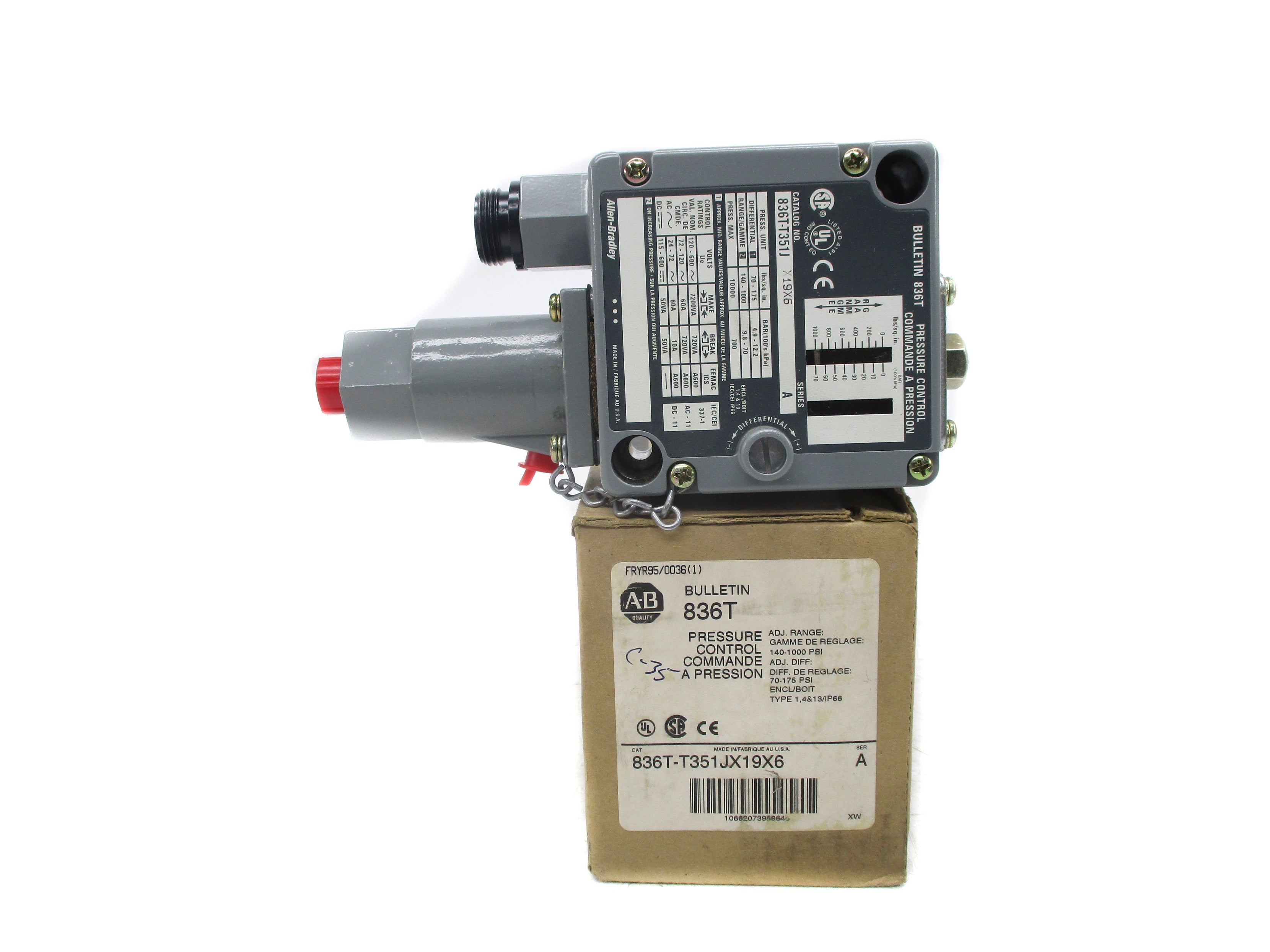 ALLEN BRADLEY 836T-T351JX19X6 SER. A (BR/WH) NSMP