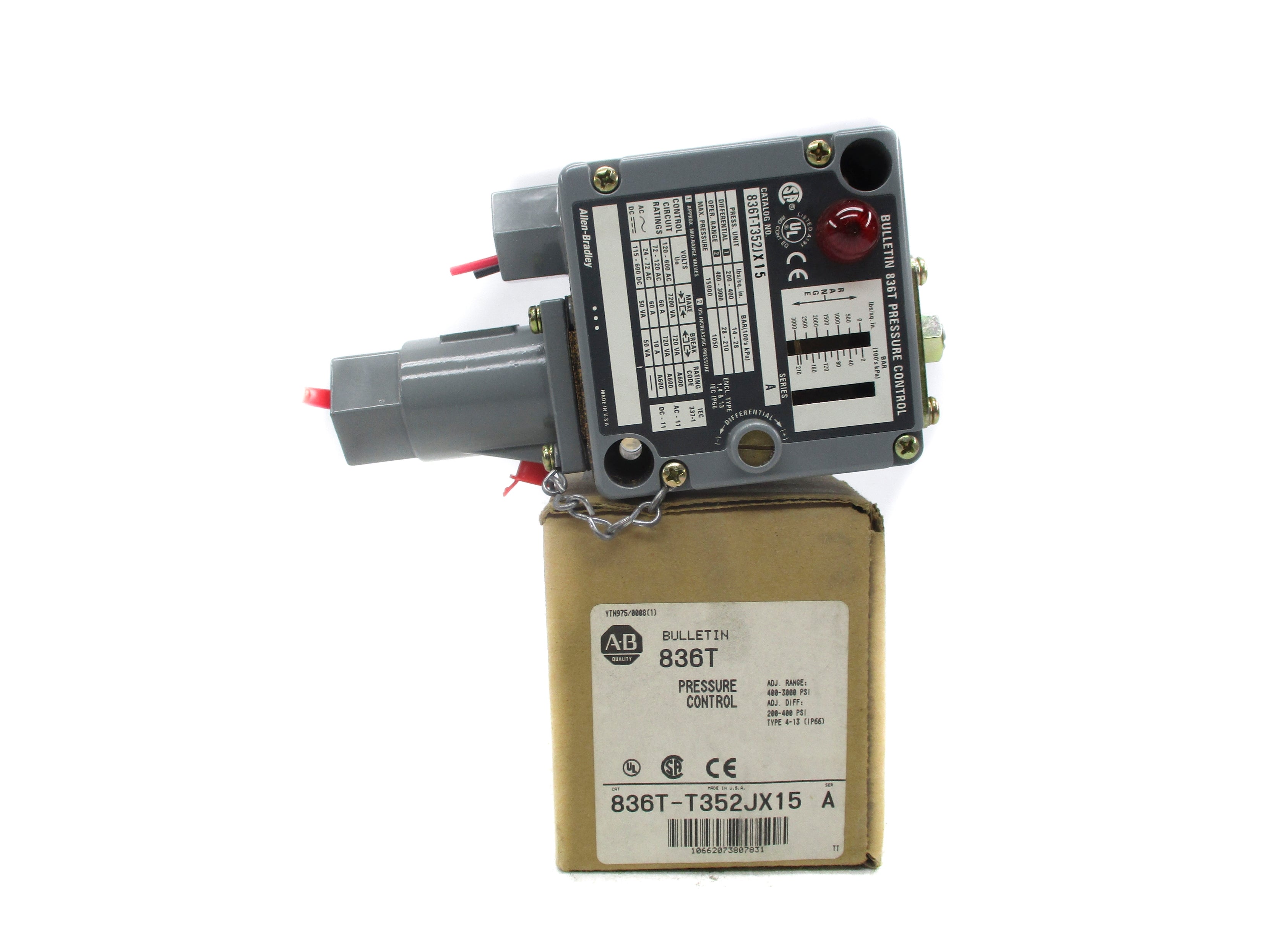 ALLEN BRADLEY 836T-T352JX15 SER. A (BR/WH) NSMP