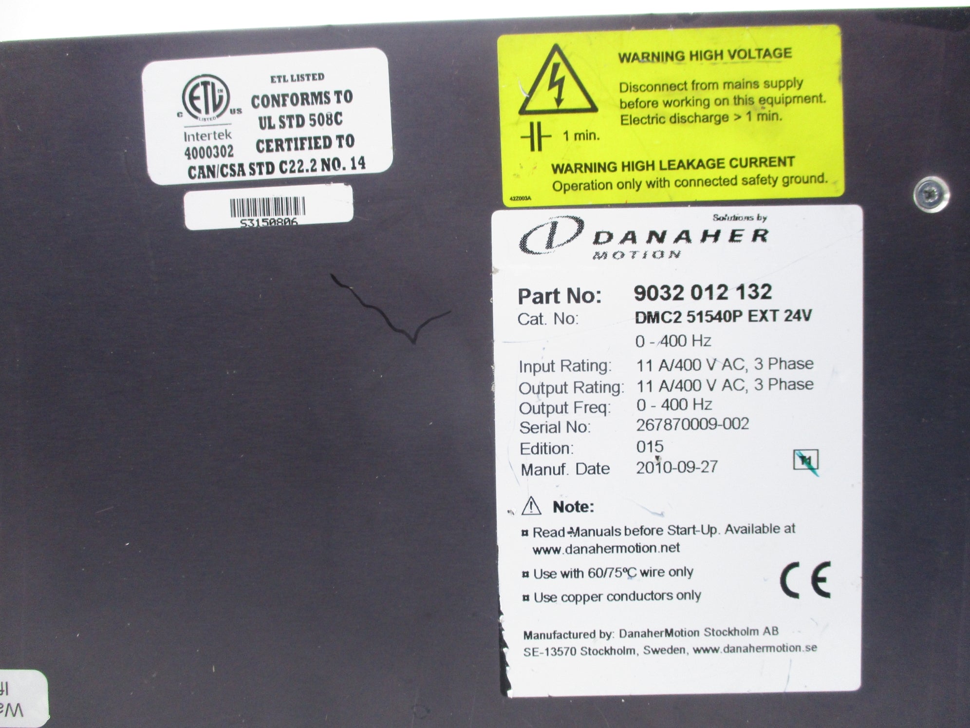 DANAHER MOTION 9032012132 UNMP