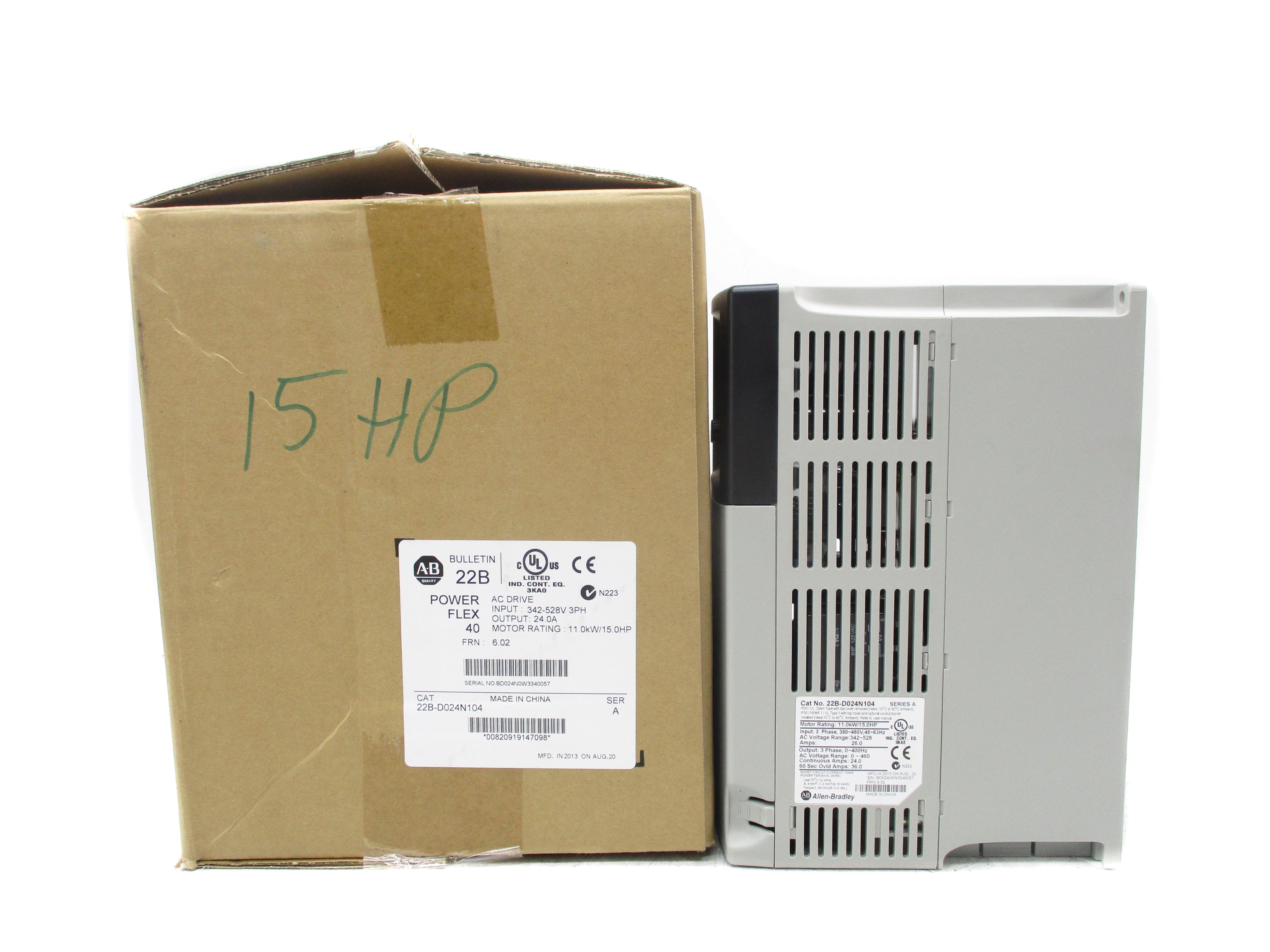 ALLEN BRADLEY 22B-D024N104 SER. A F/W 6.02 NSMP