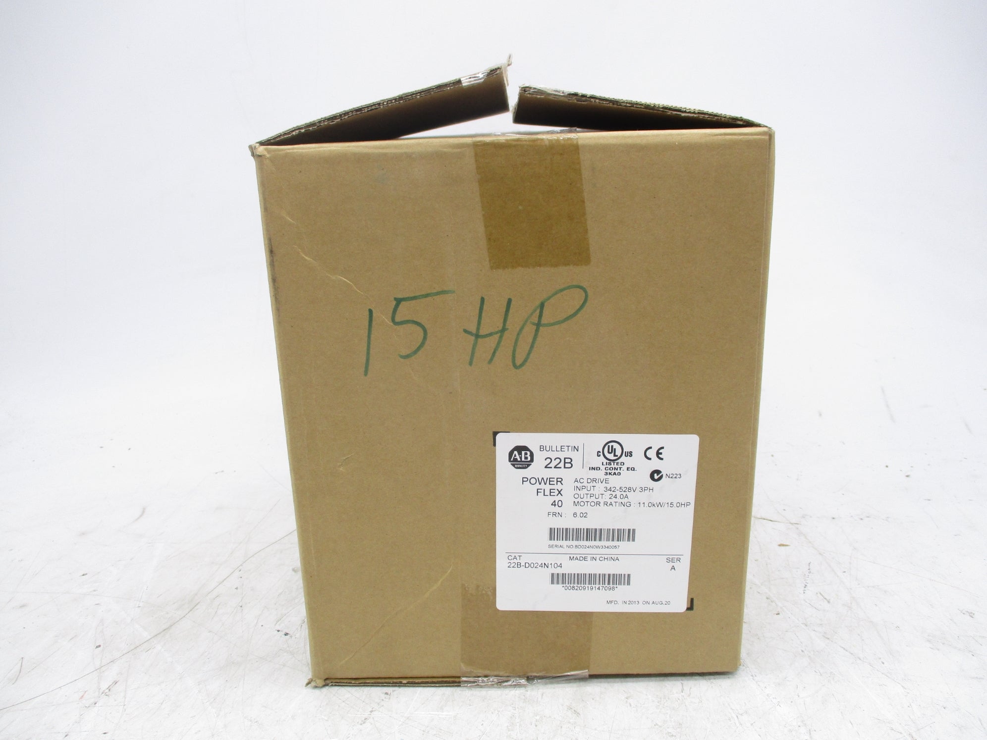 ALLEN BRADLEY 22B-D024N104 SER. A F/W 6.02 NSMP