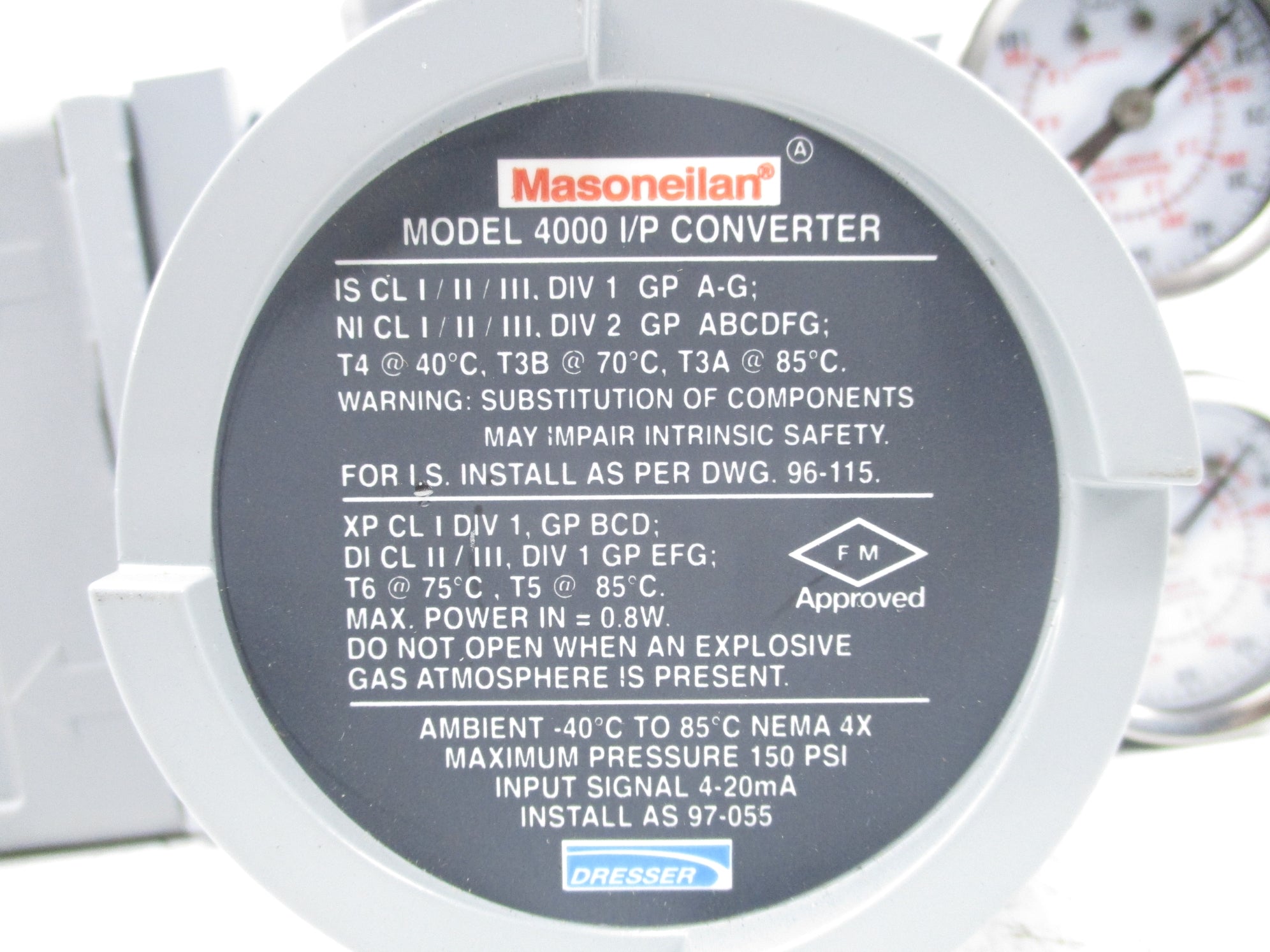 MASONEILAN 055100-216-999 NSNP