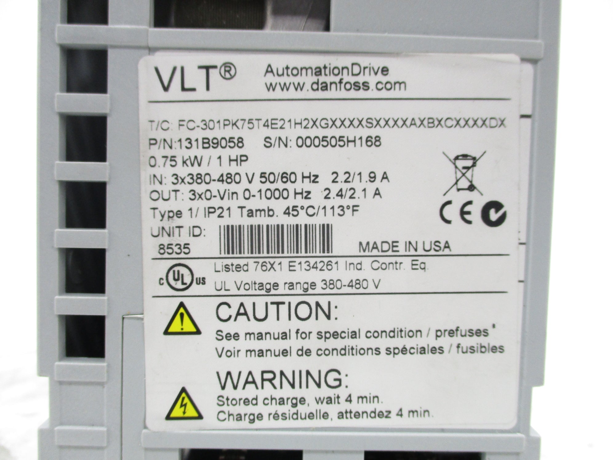 DANFOSS 131B9058 UNMP