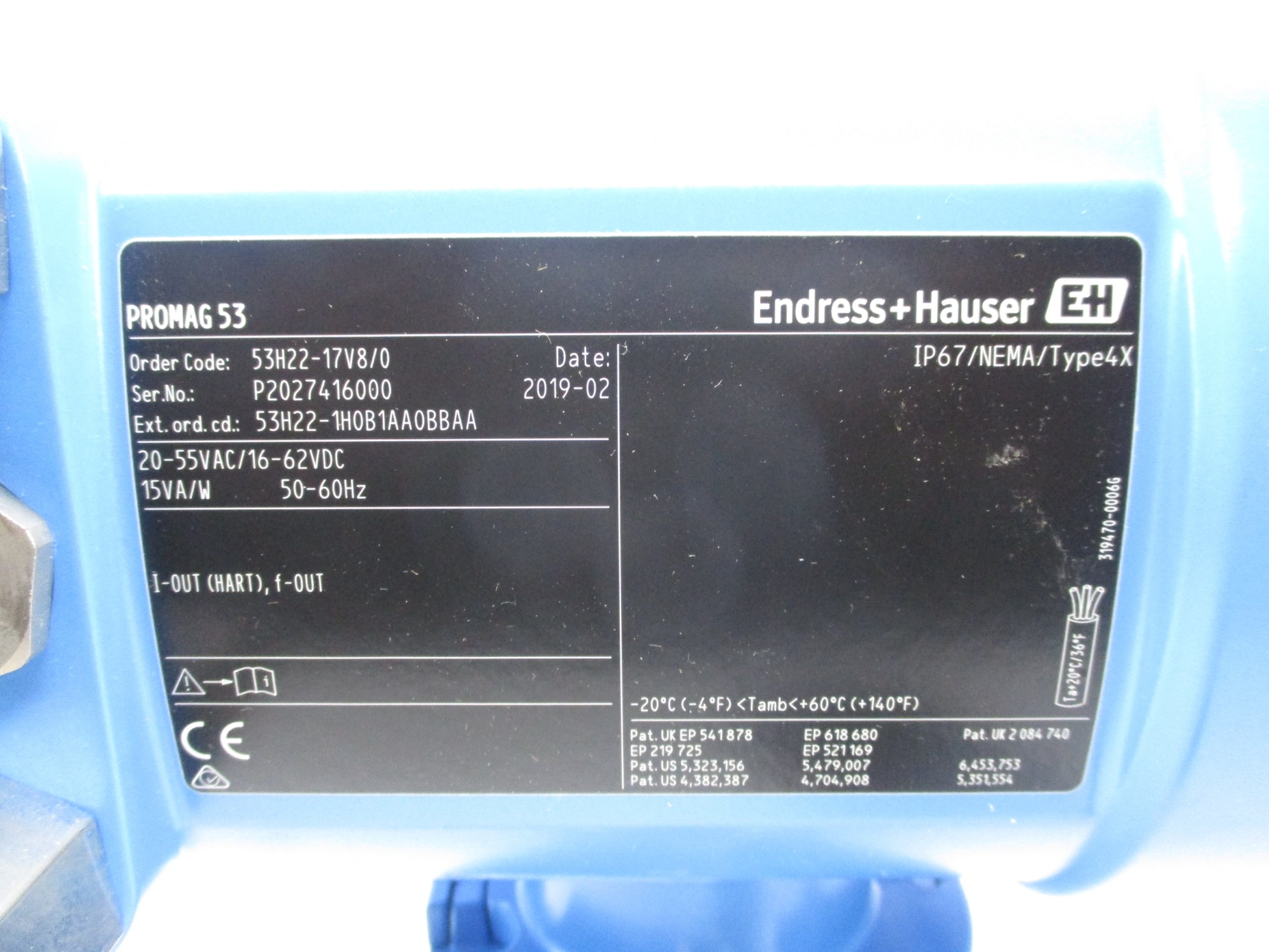 ENDRESS+HAUSER 53H22-17V8/0 NSNP
