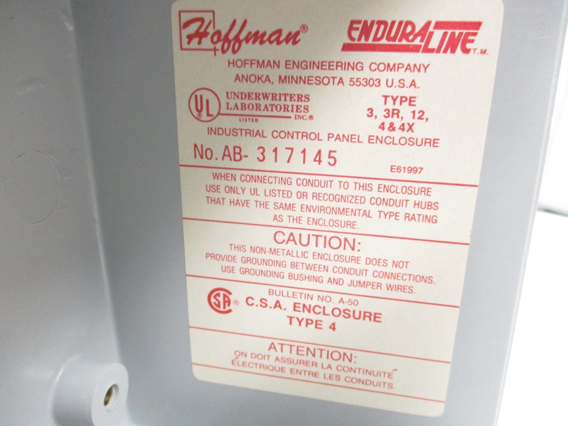 HOFFMAN AB-317145 NSNP