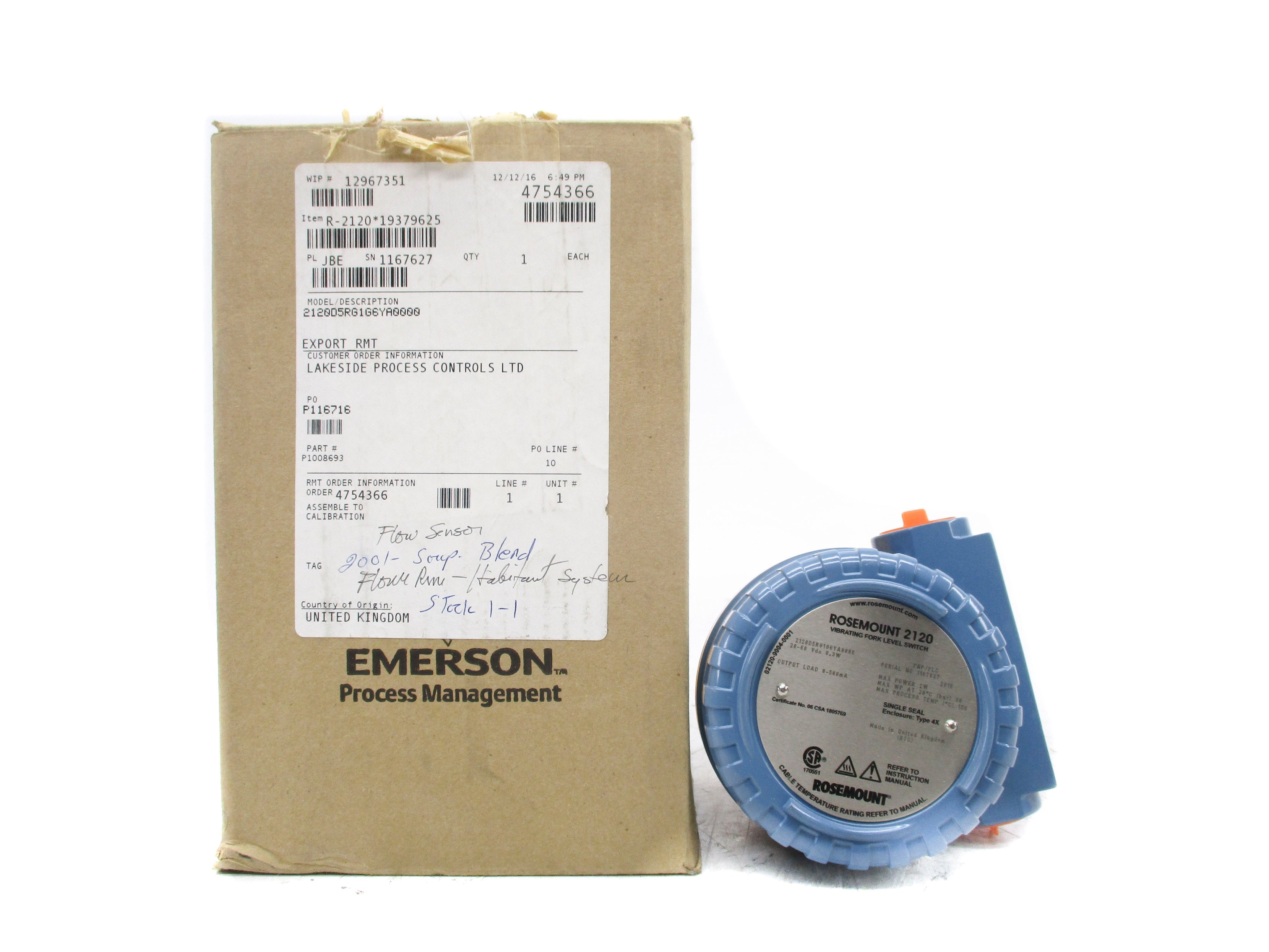 ROSEMOUNT 2120D5RG1G6YA0000 NSMP