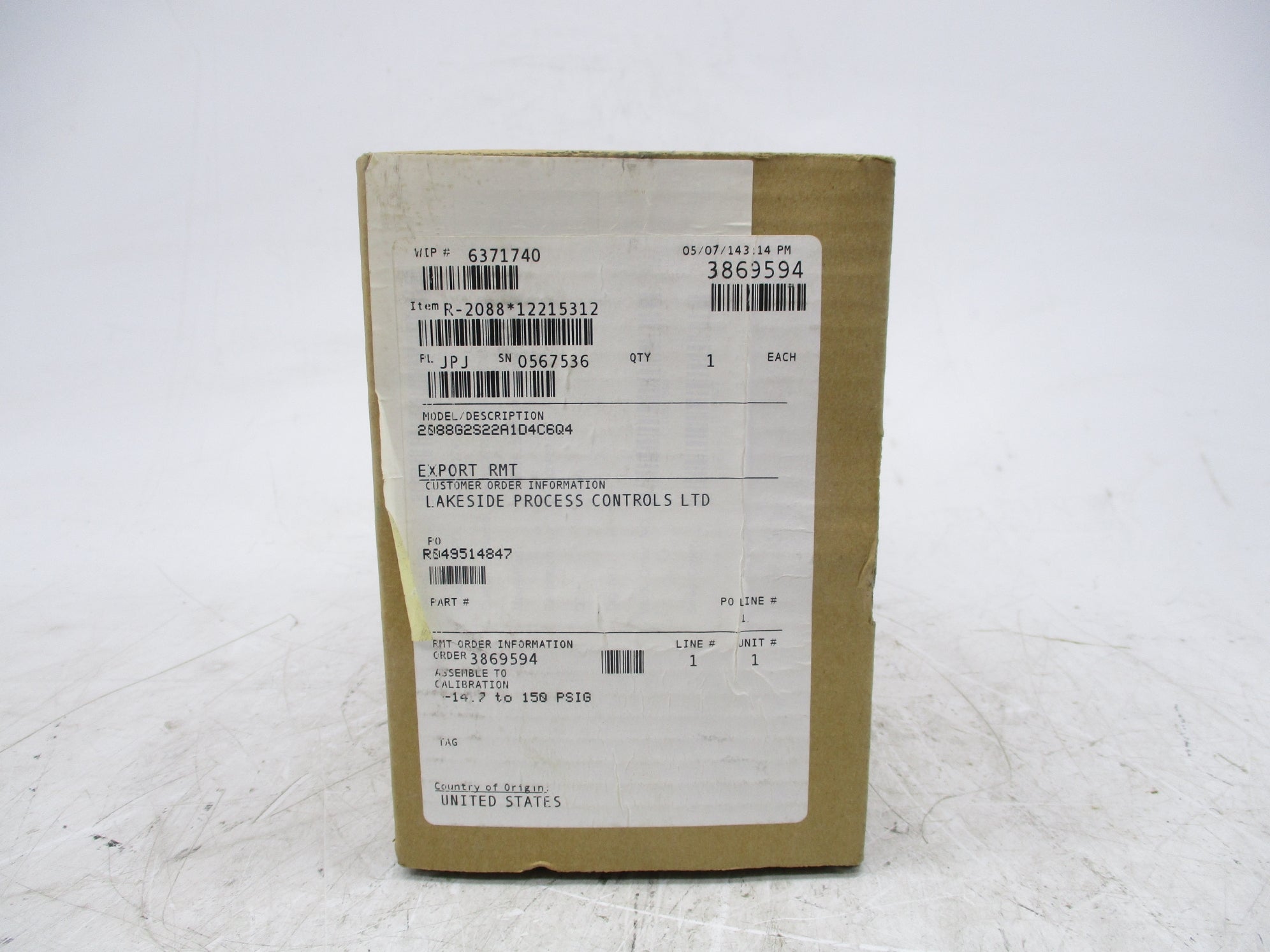 ROSEMOUNT 2088G2S22A1D4C6Q4 NSMP