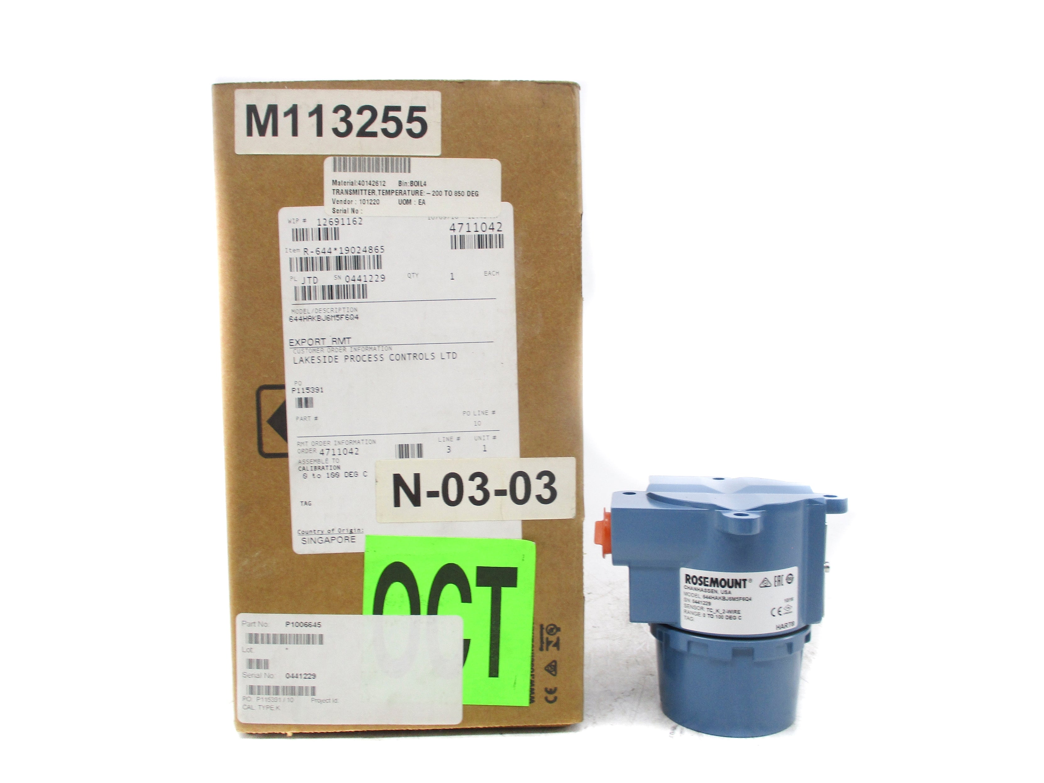 ROSEMOUNT 644HAKBJ6M5F6Q4 NSMP