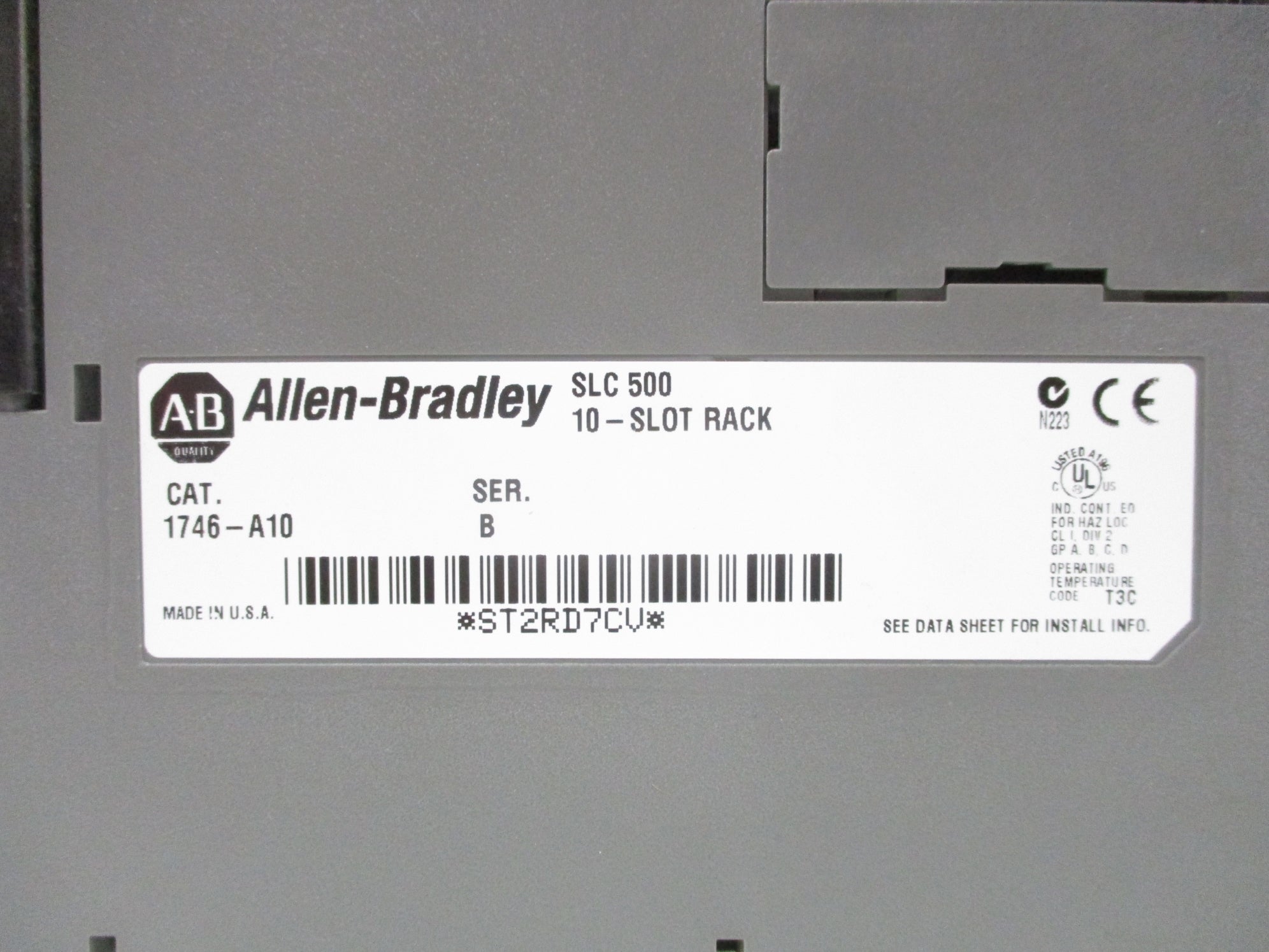 ALLEN BRADLEY 1746-A10 SER. B (AS PICTURED) UNMP