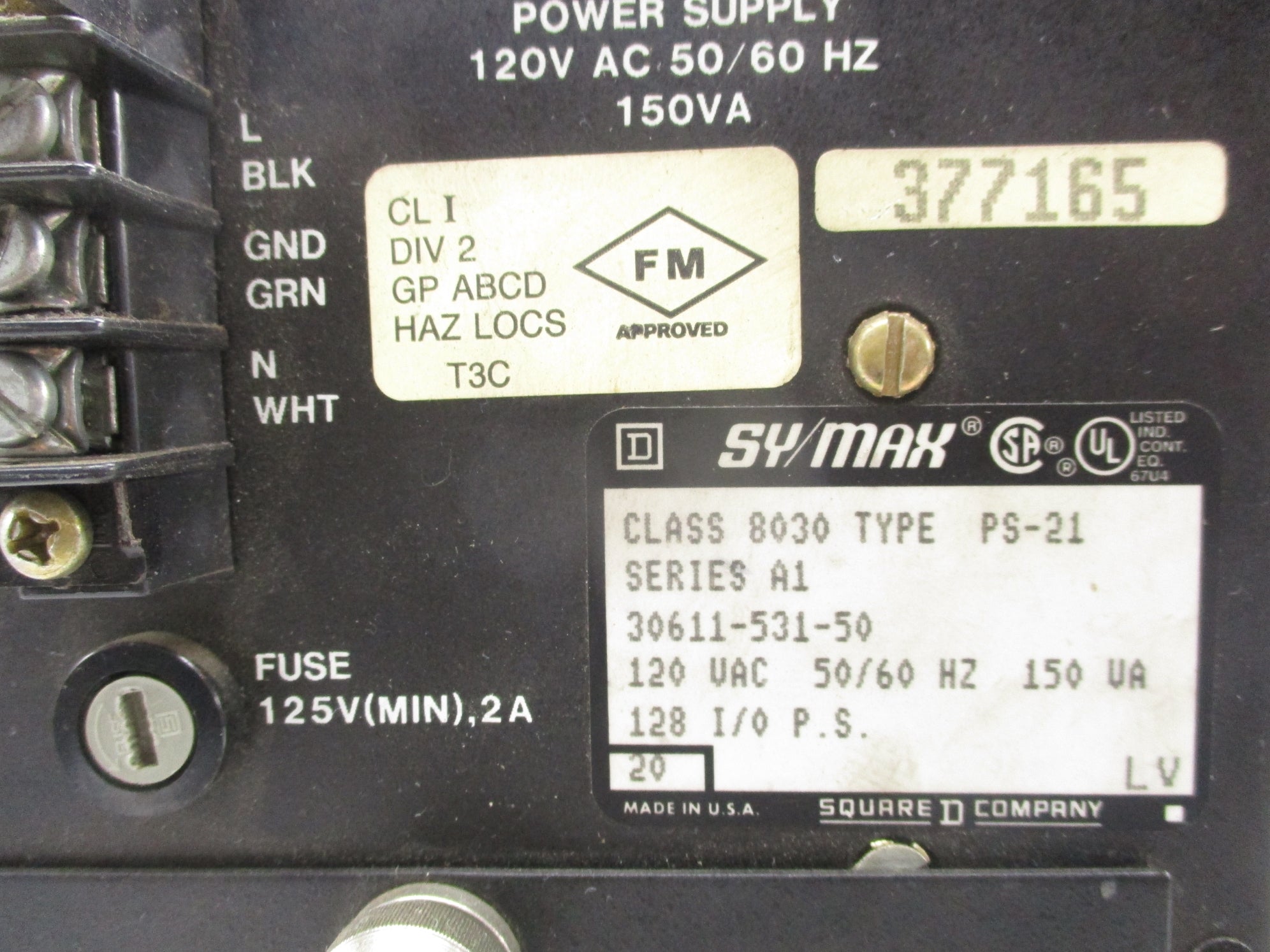 SQUARE D 8030PS21 SER. A1 UNMP