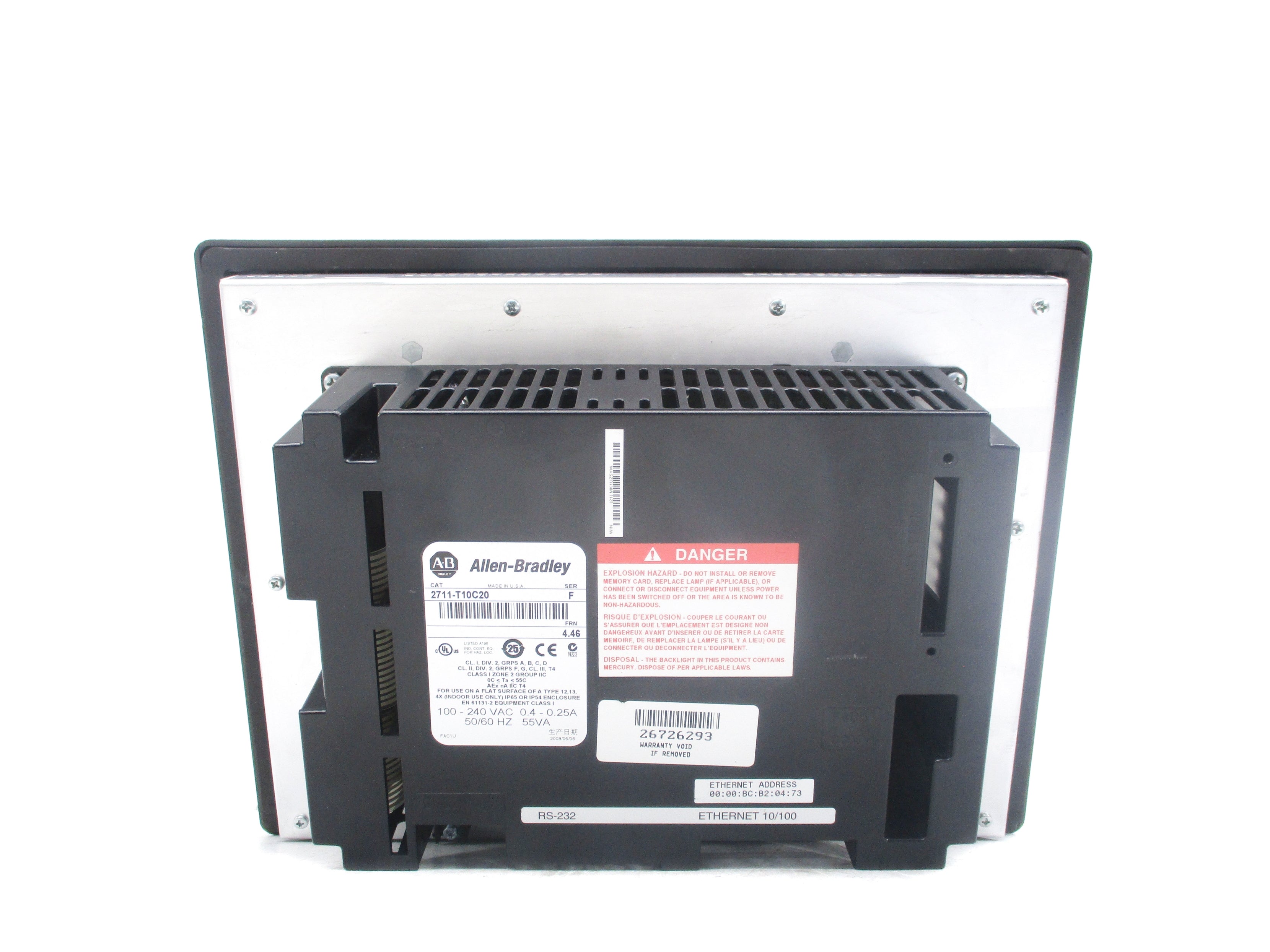 ALLEN BRADLEY 2711-T10C20 SER. F F/W 4.46 NSNP