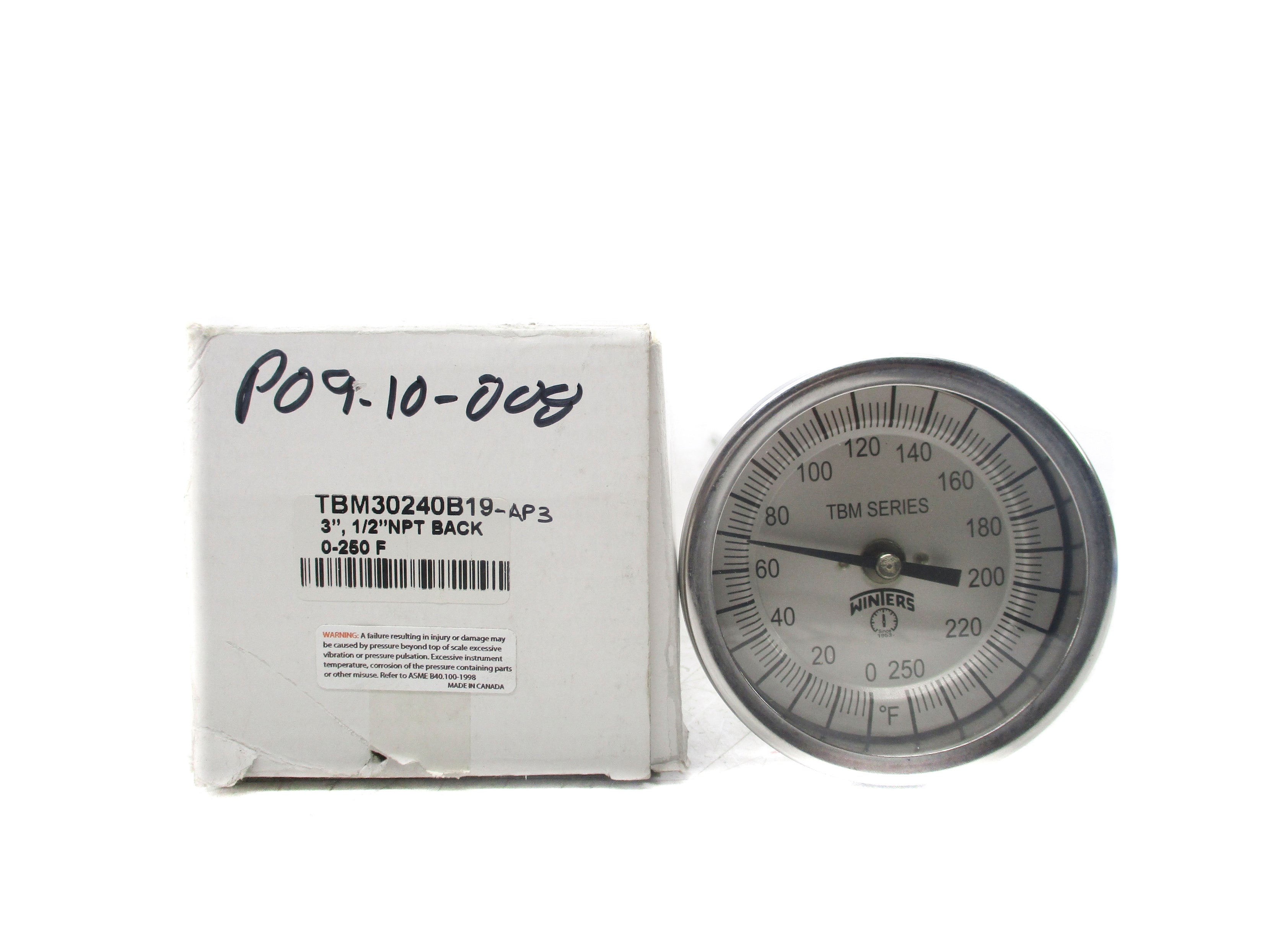 WINTERS TBM30240B19 0-250F NSMP