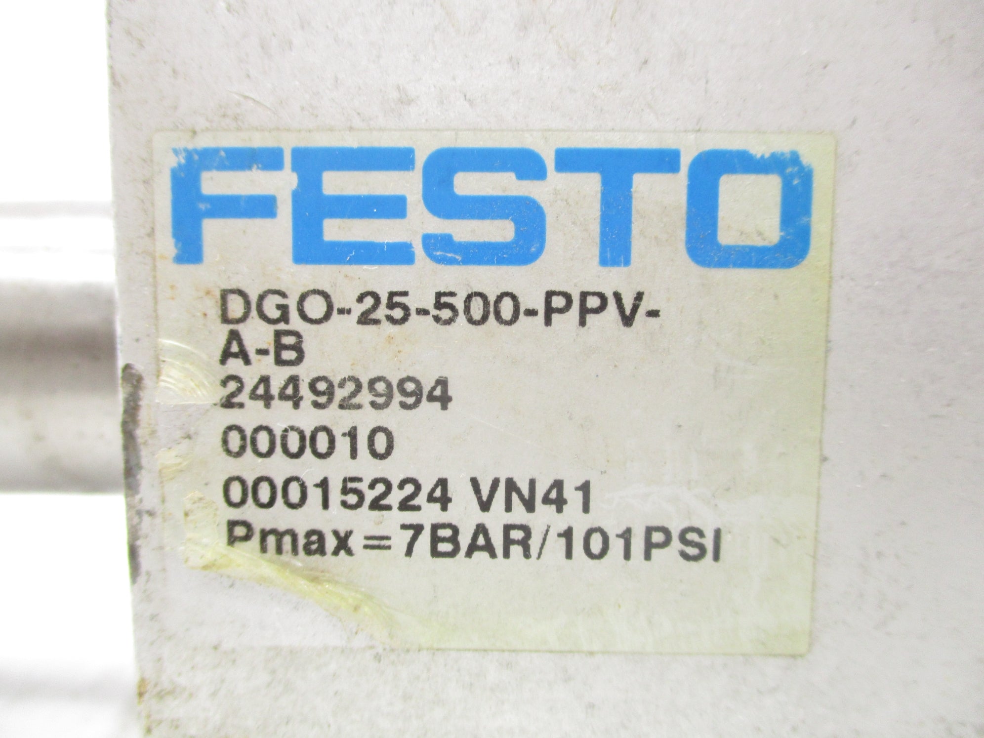 FESTO DGO-25-500-PPV-A-B 101PSI UNMP