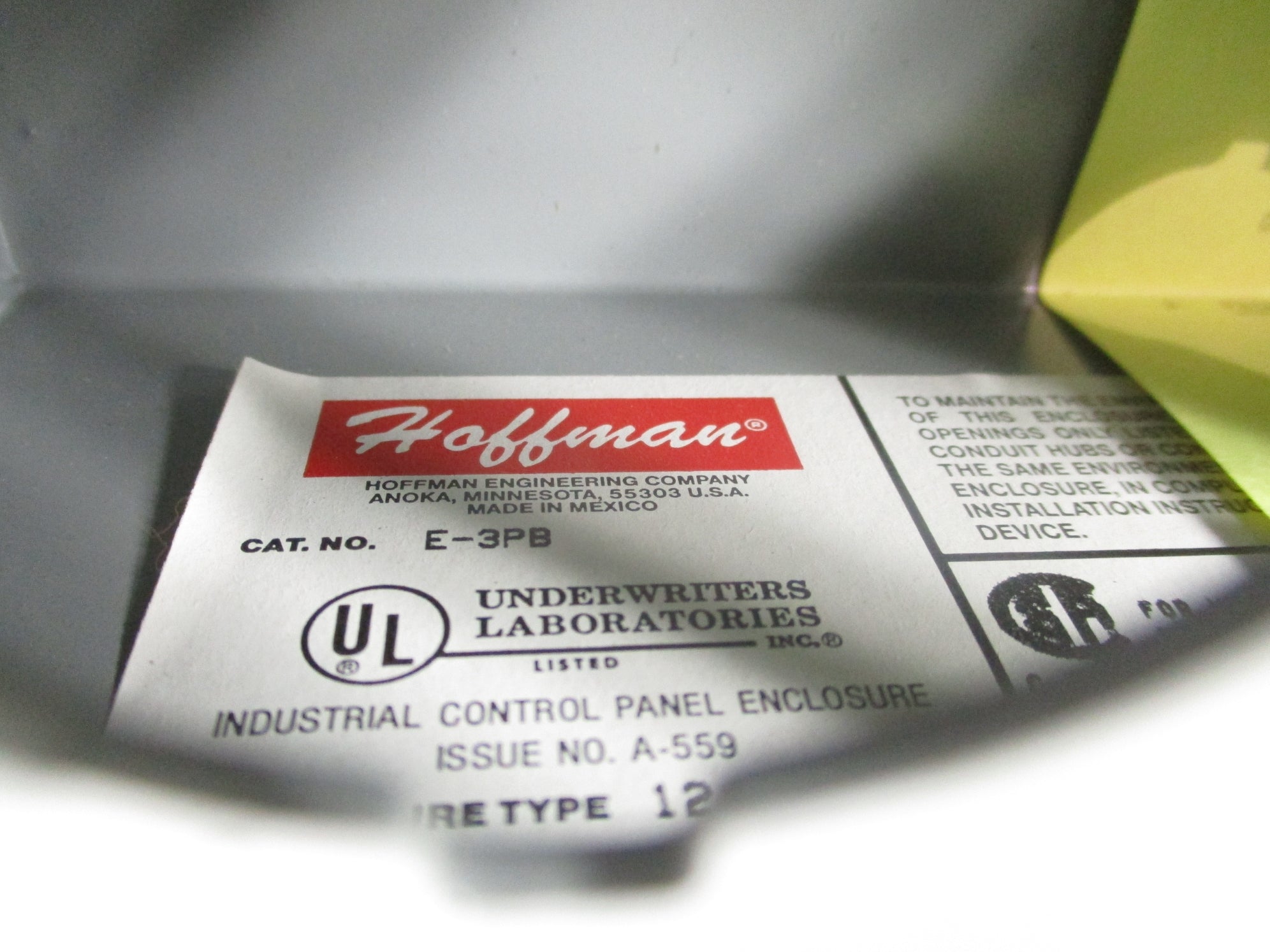 HOFFMAN E-3PB NSNP