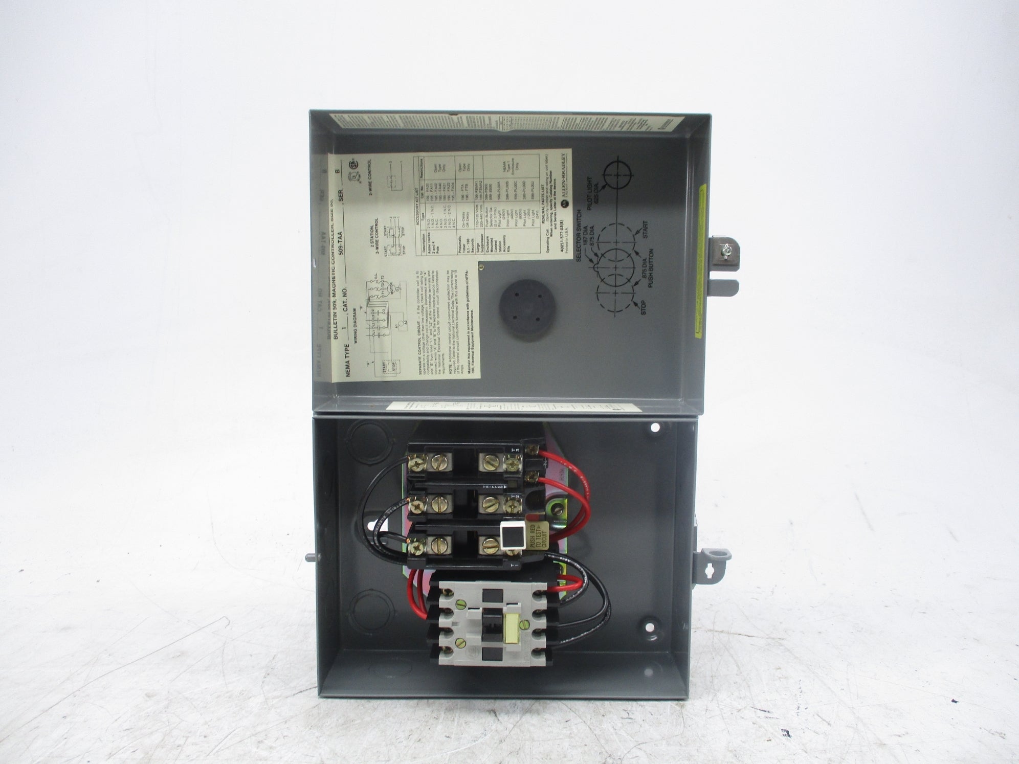 ALLEN BRADLEY 509-TAA SER. B (BR/WH) NSMP