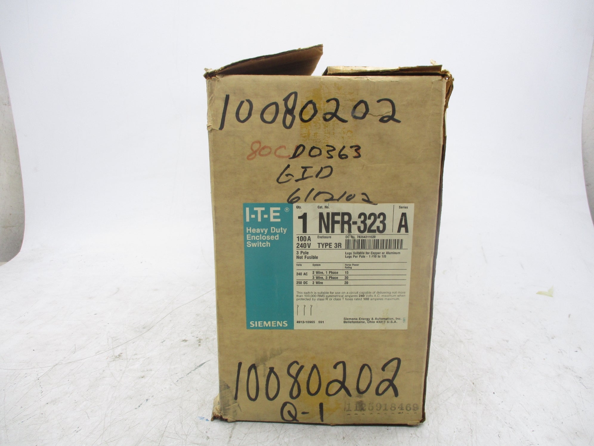 SIEMENS NFR323 SER. A NSMP