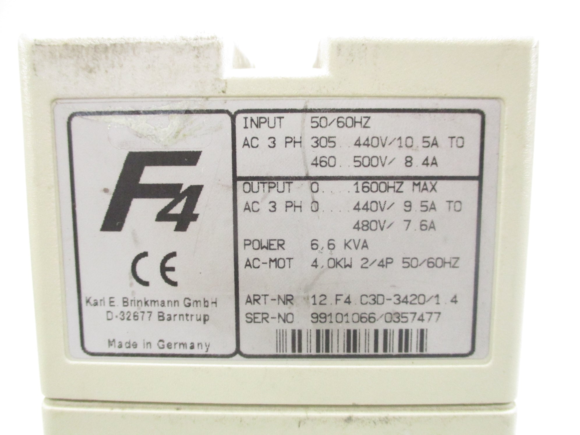 KEB 12.F4.C3D-3420/1.4 UNMP