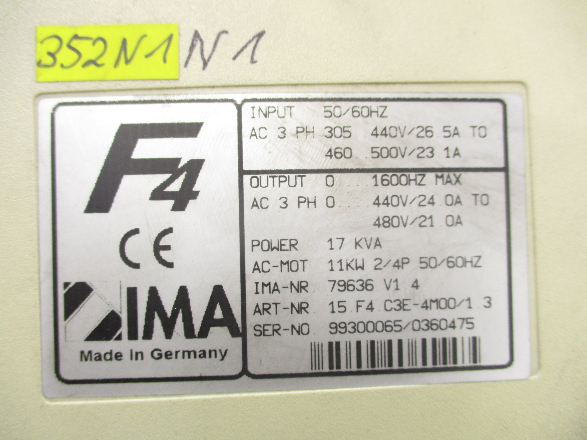 KEB 15.F4.C3E-4M00/1.3 UNMP