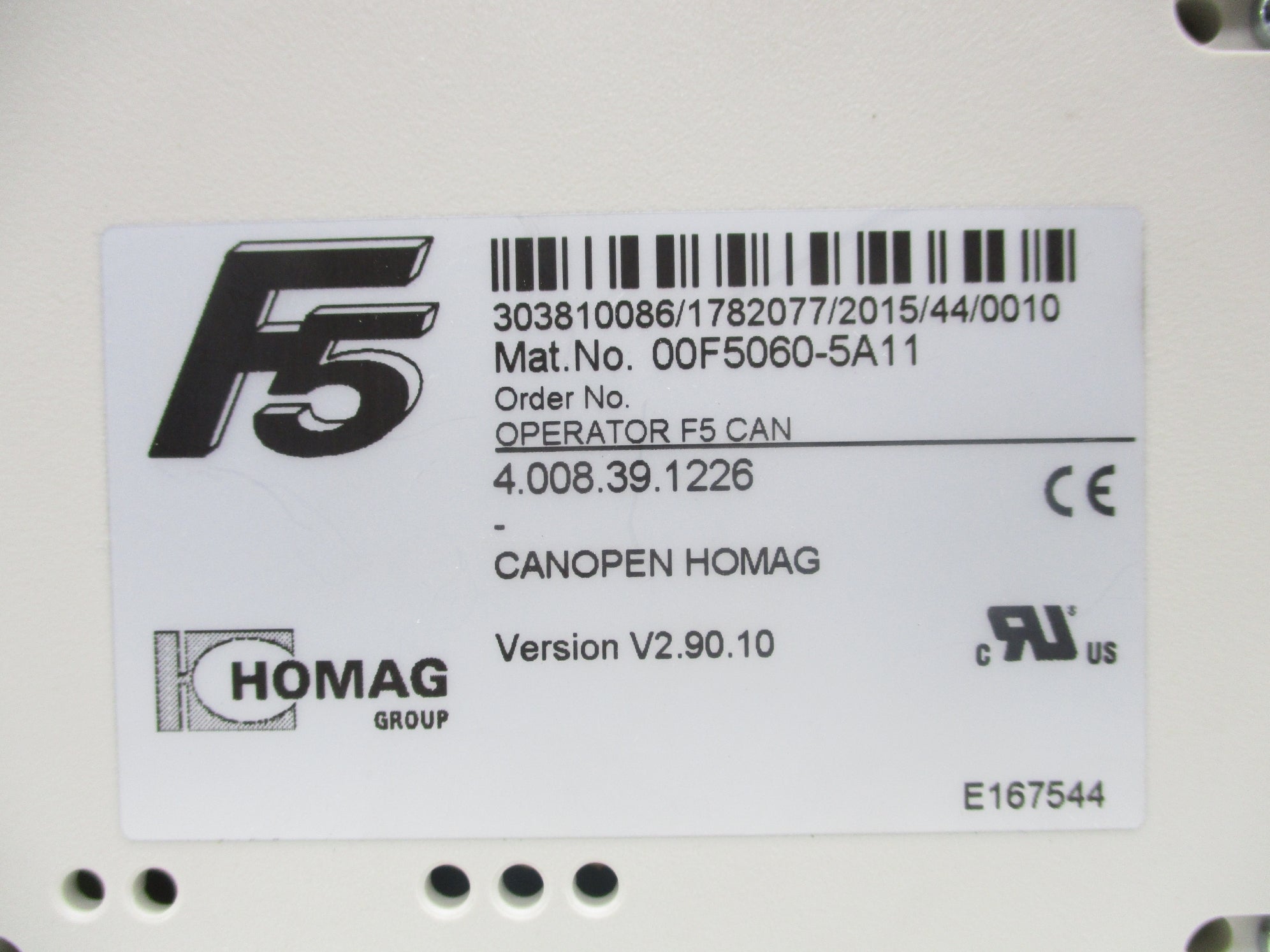 HOMAG GROUP 00F5060-5A11 NSNP