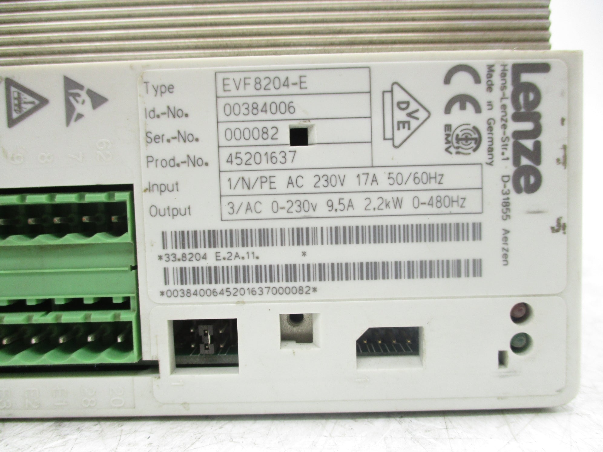 LENZE EVF8204-E (AS PICTURED) UNMP