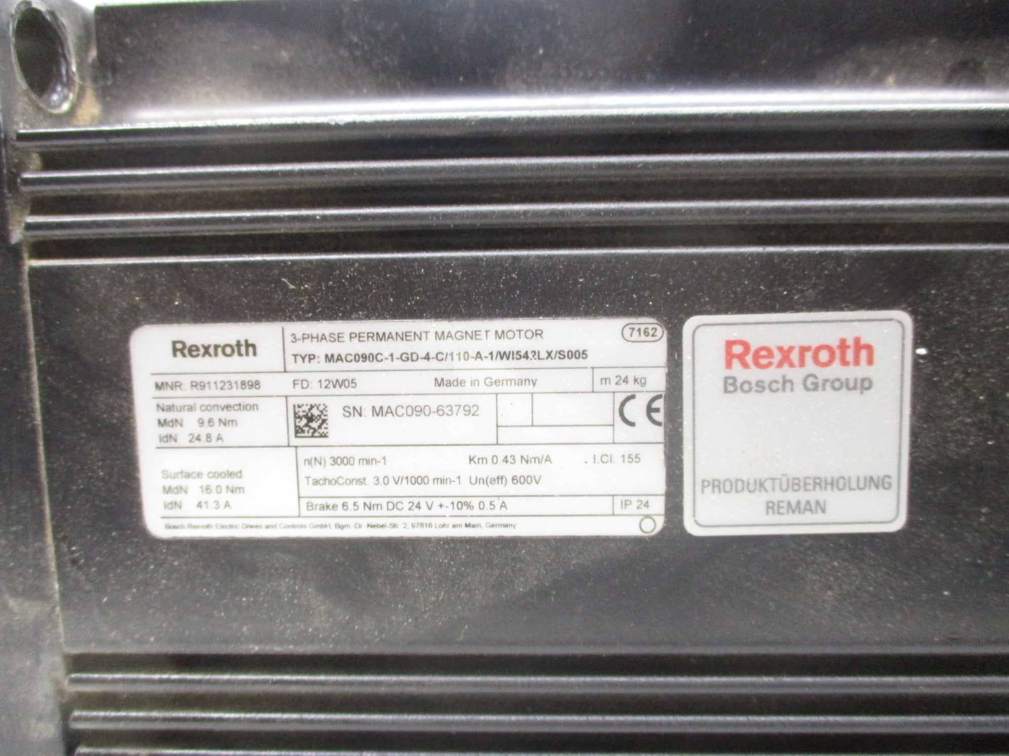 REXROTH MAC090C-1-GD-4-C/110-A-1/WI542LX/S005 R911231898 UNMP