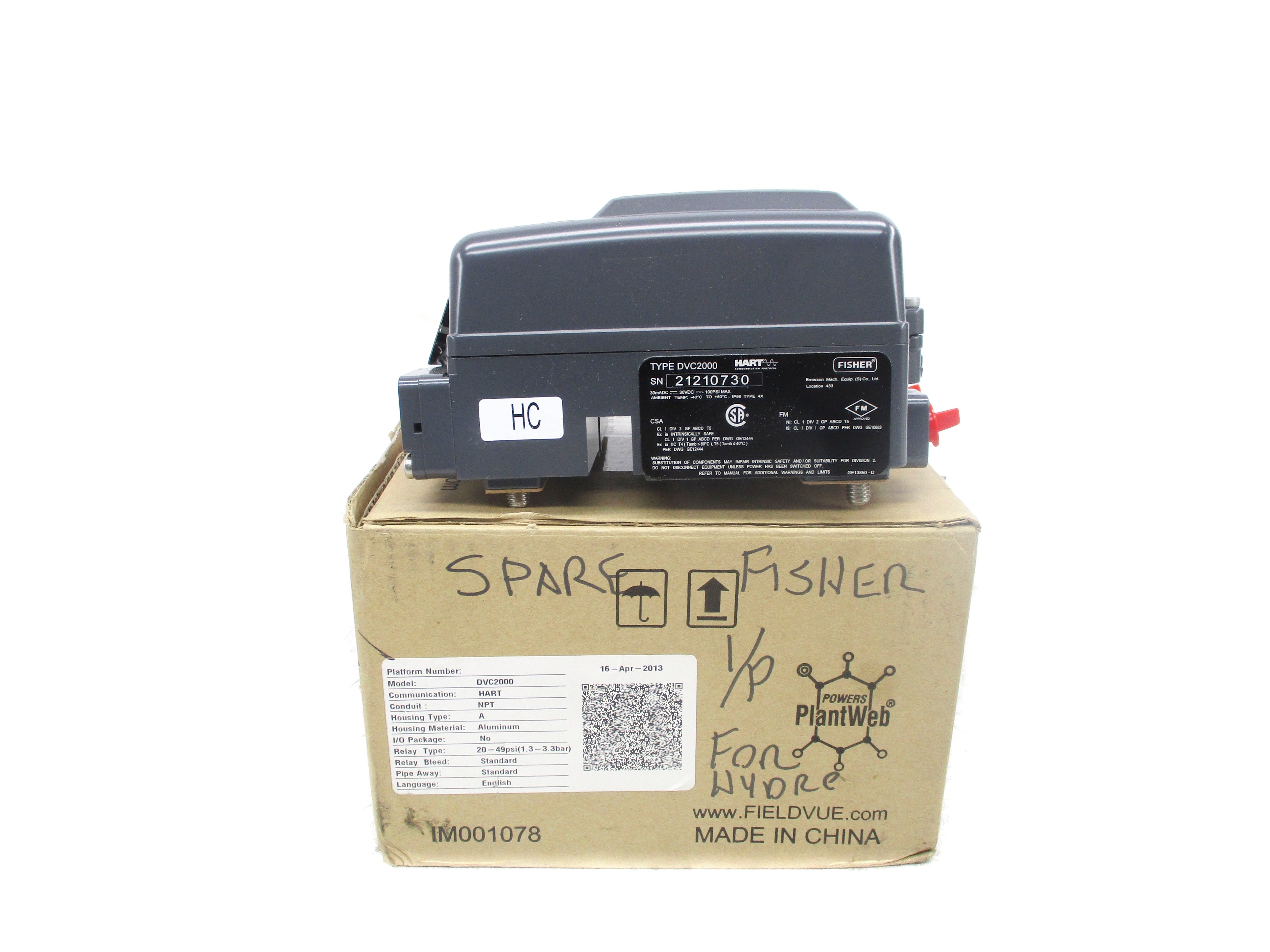 FISHER DVC2000 20-49PSI NSMP