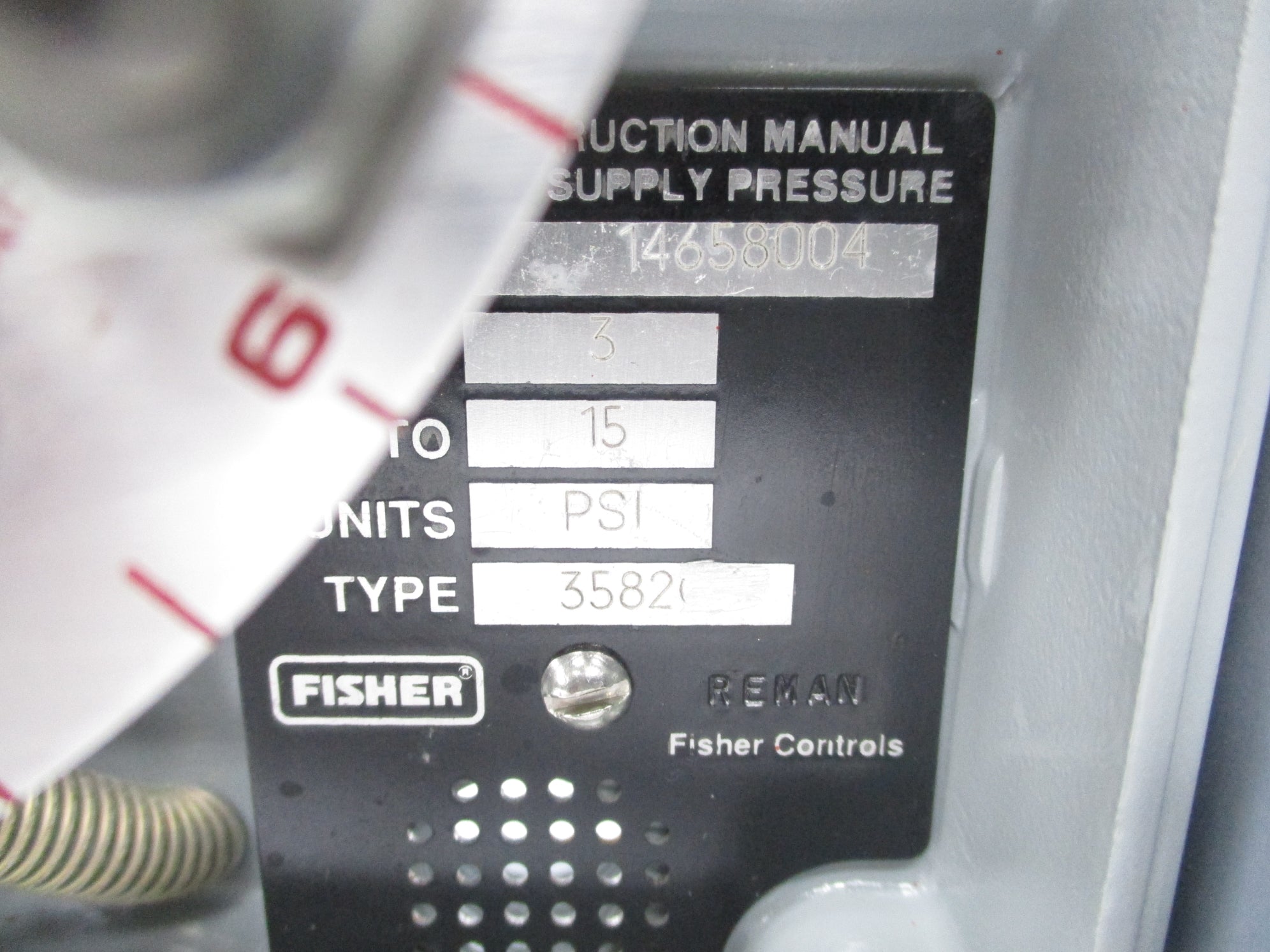 FISHER CONTROLS 35820 REMAN