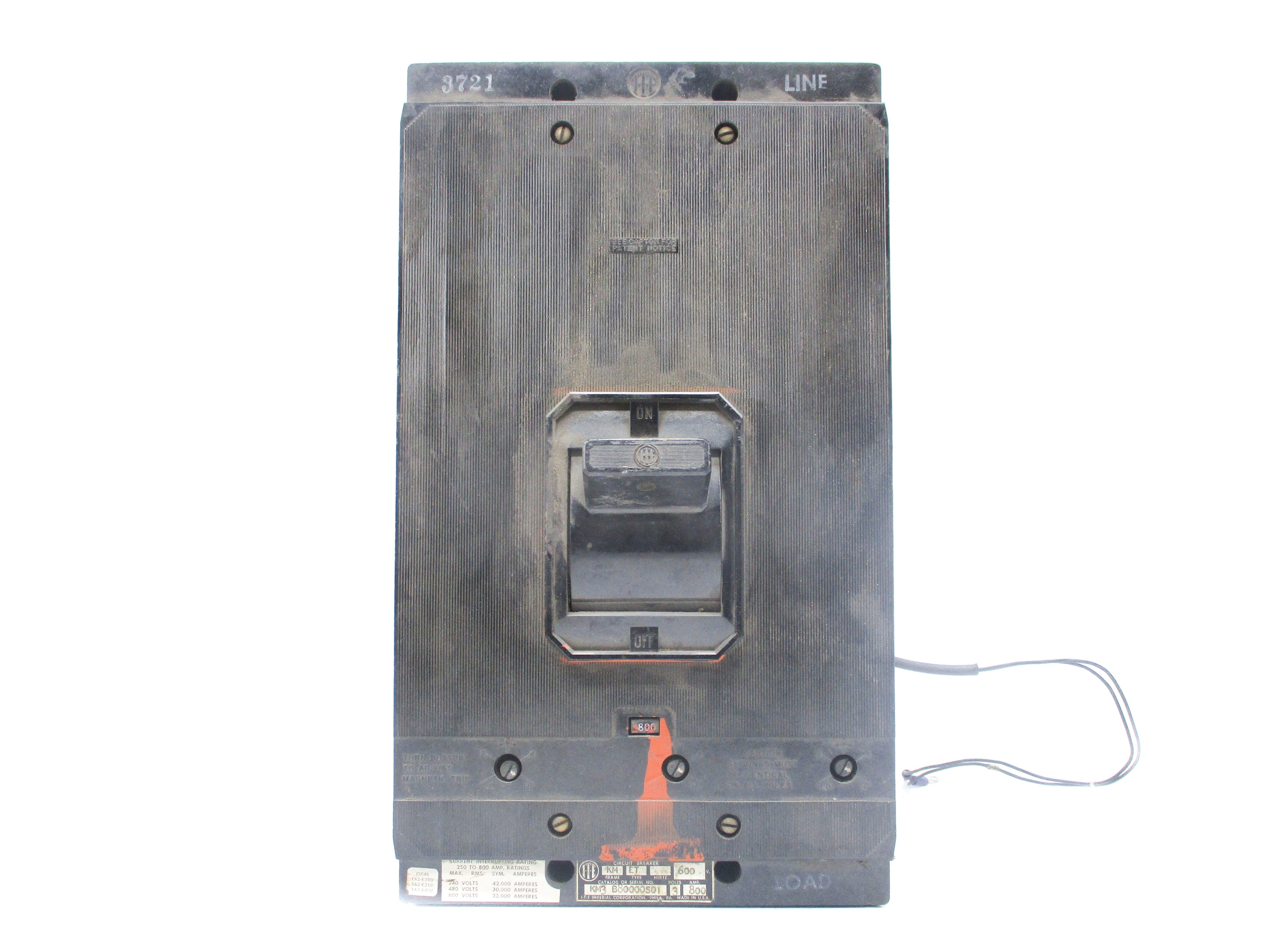 I.T.E KM3 800A 600V UNMP