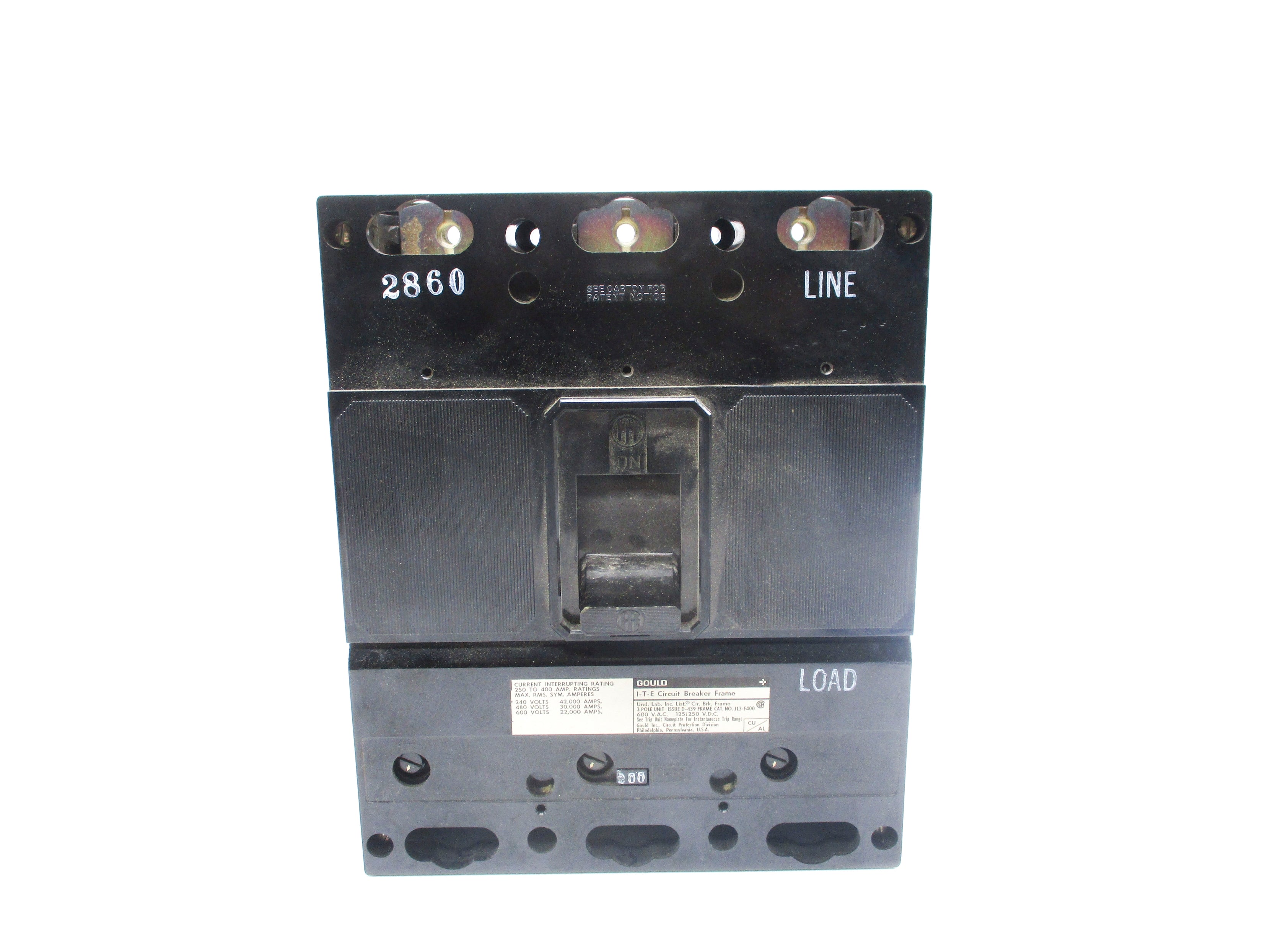 GOULD JL3-F400 400A 600VAC NSNP