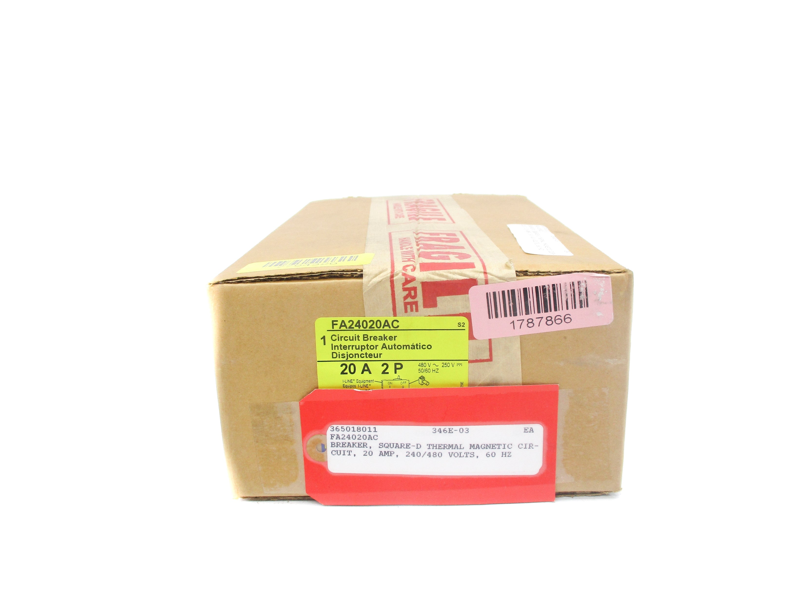 SQUARE D FA24020AC SER. S2 20A 480V NSFS