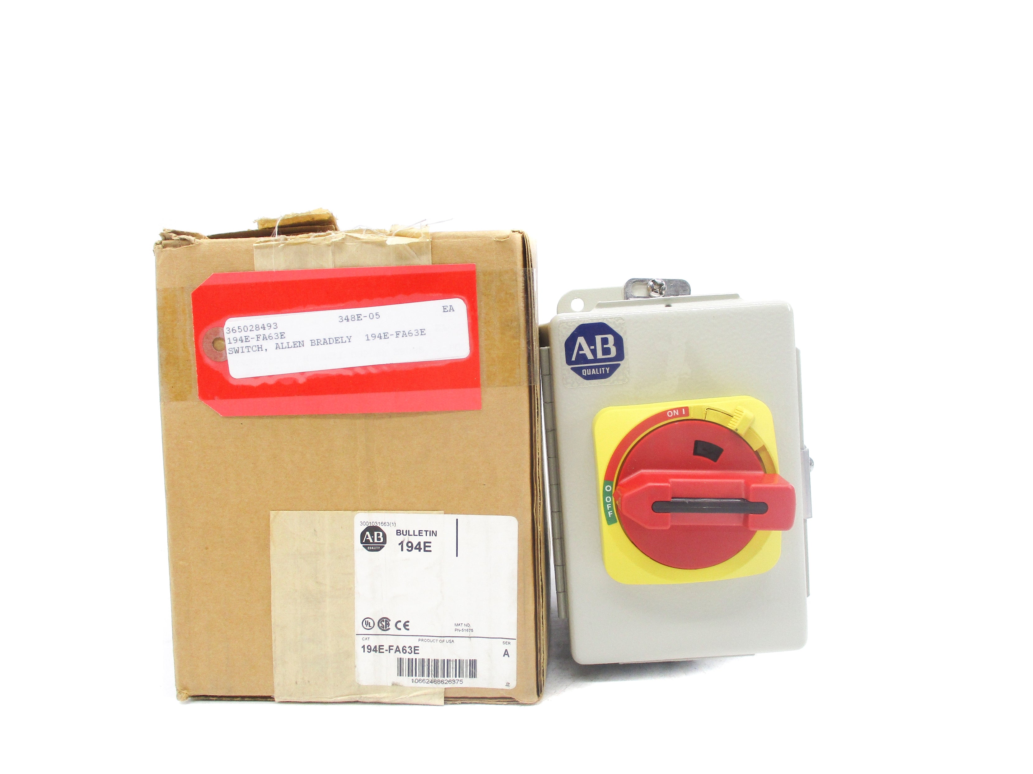 ALLEN BRADLEY 194E-FA63E SER. A (BR/WH) NSMP
