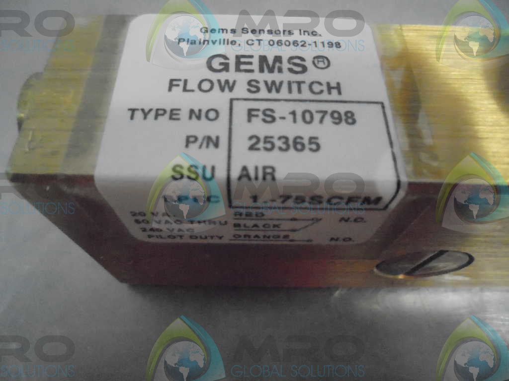 GEMS FS-10798 25365 FLOWSWITCH *NEW IN BOX*