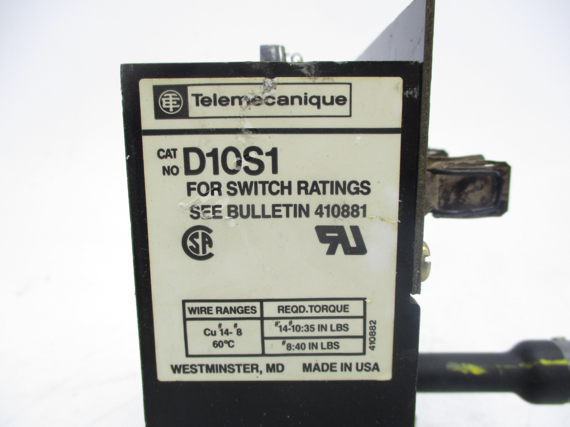 TELEMECANIQUE D10S1 UNMP