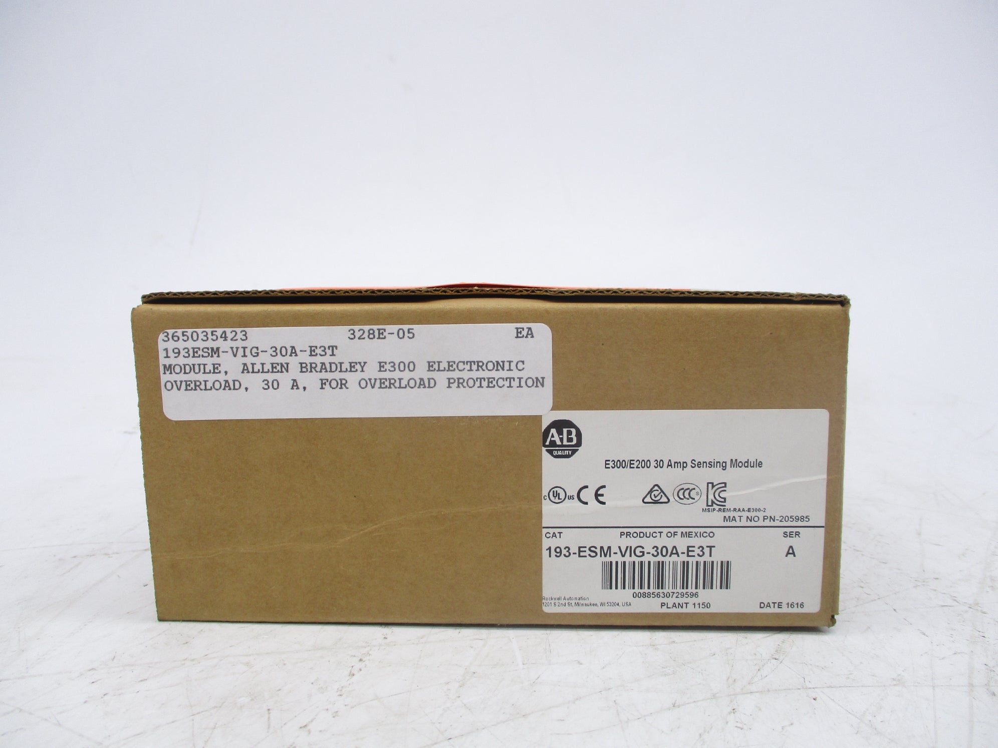 ALLEN BRADLEY 193-ESM-VIG-30A-E3T SER. A (BR/WH) NSMP