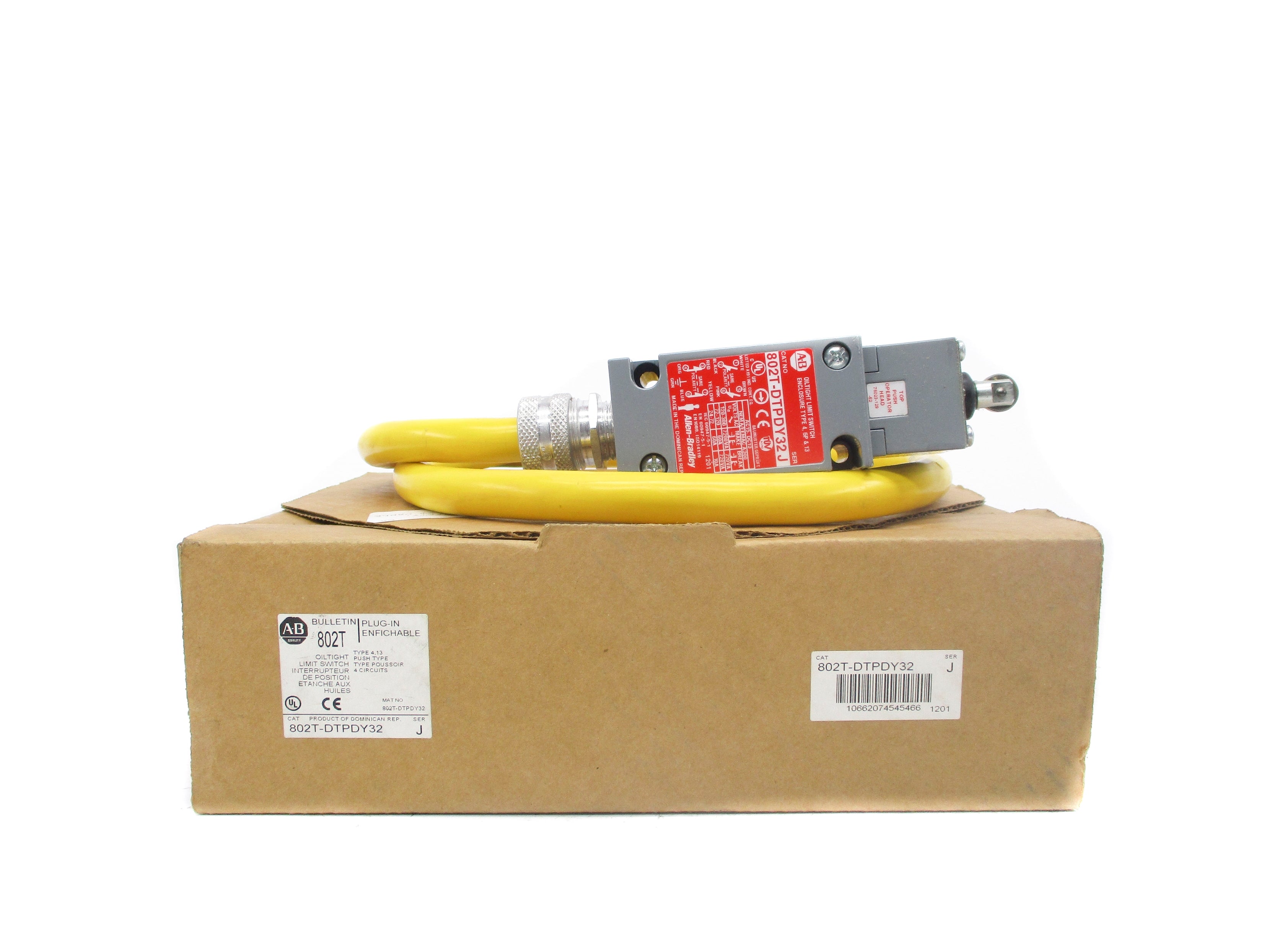 ALLEN BRADLEY 802T-DTPDY32 SER. J (BR/WH) NSMP